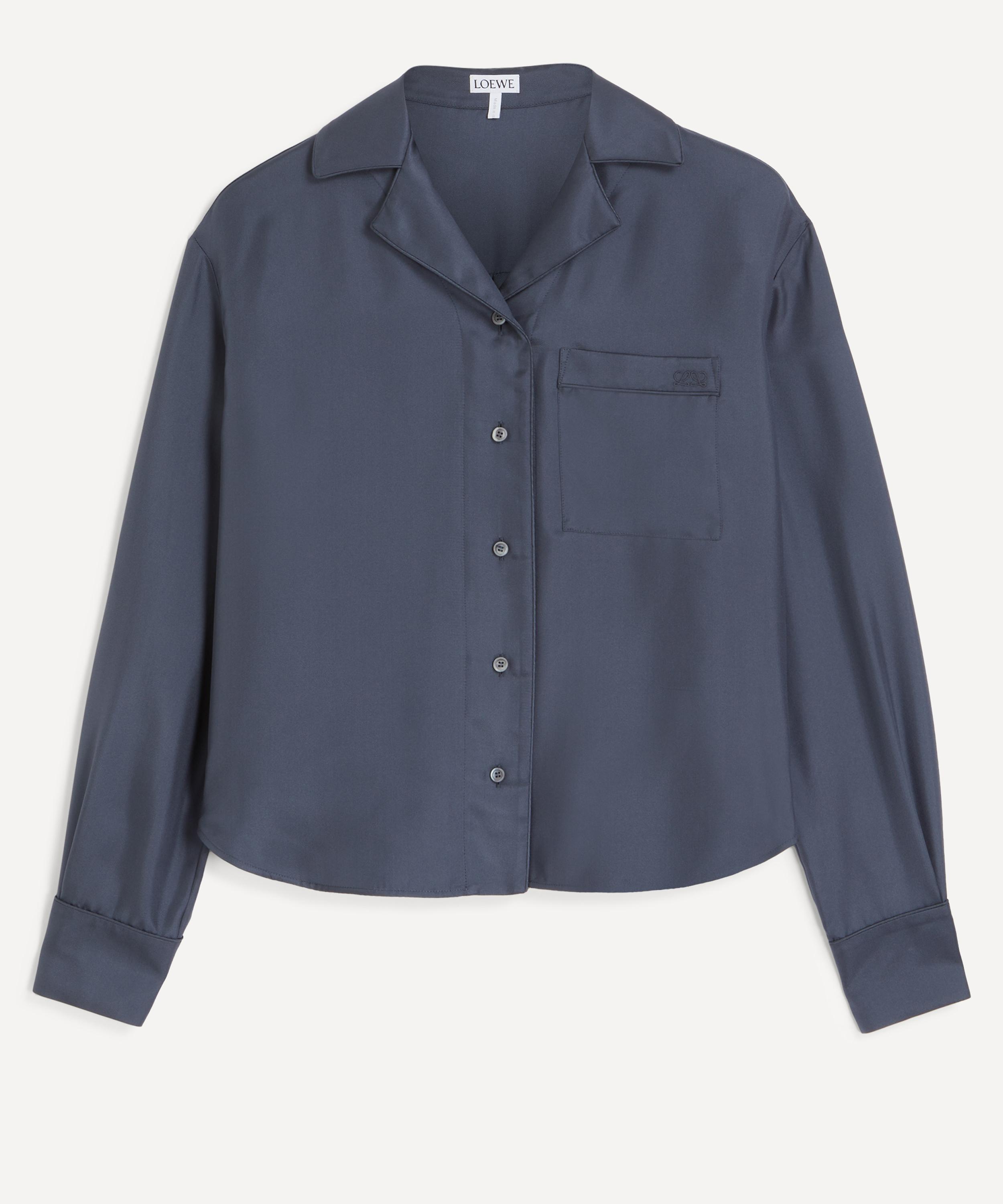 Loewe - Dark Grey Silk Twill Pyjama Shirt