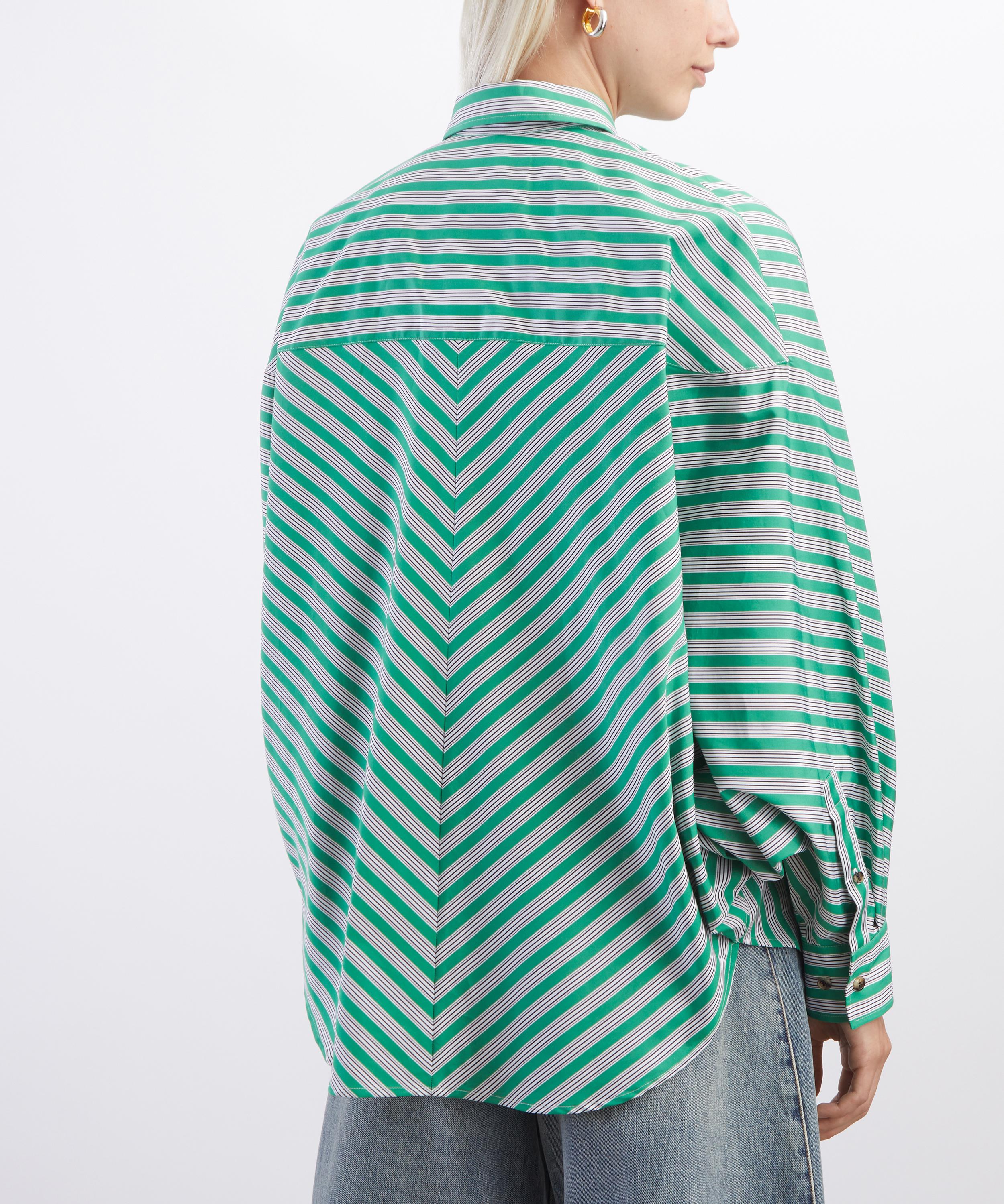 Loewe - Green Striped Shirt image number 3