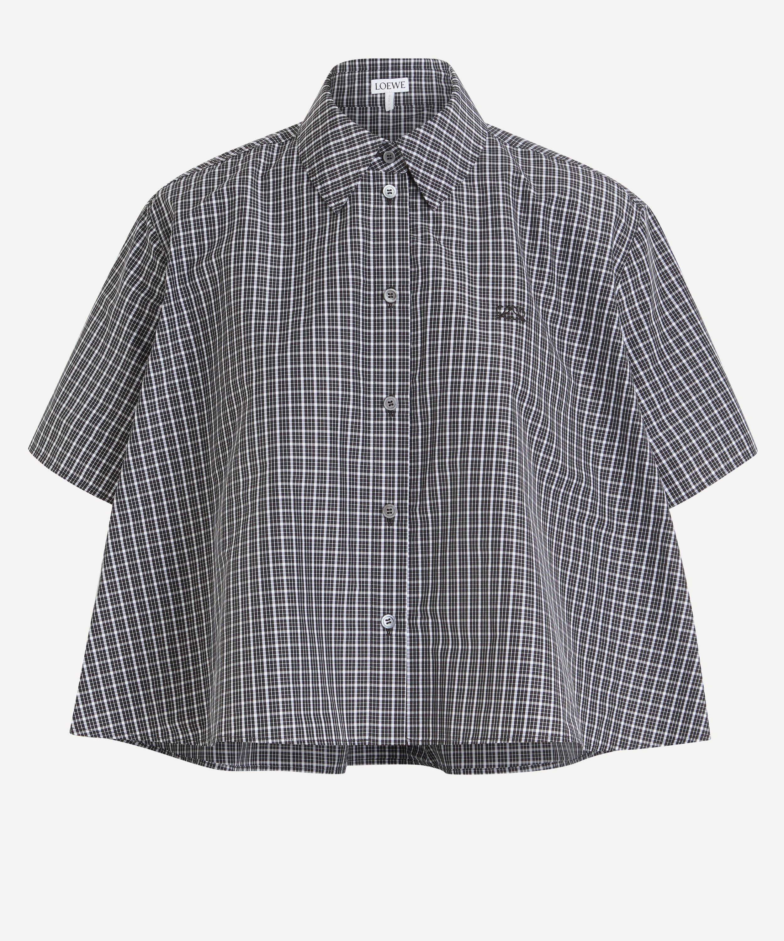 Loewe - Short-Sleeve Checked Trapeze Shirt