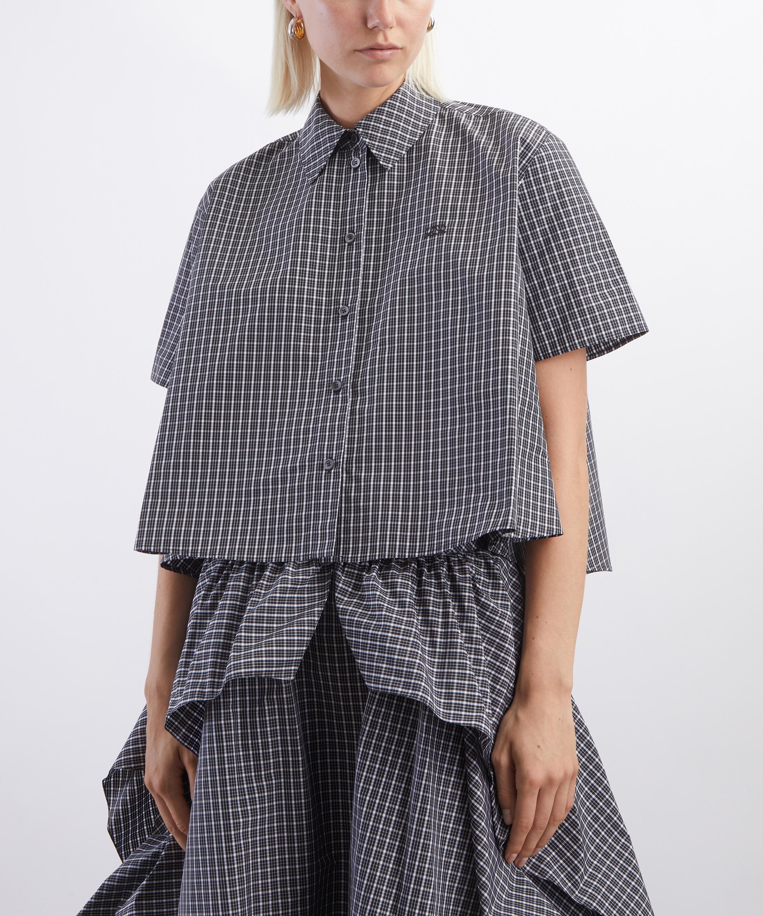 Loewe - Short-Sleeve Checked Trapeze Shirt image number 2