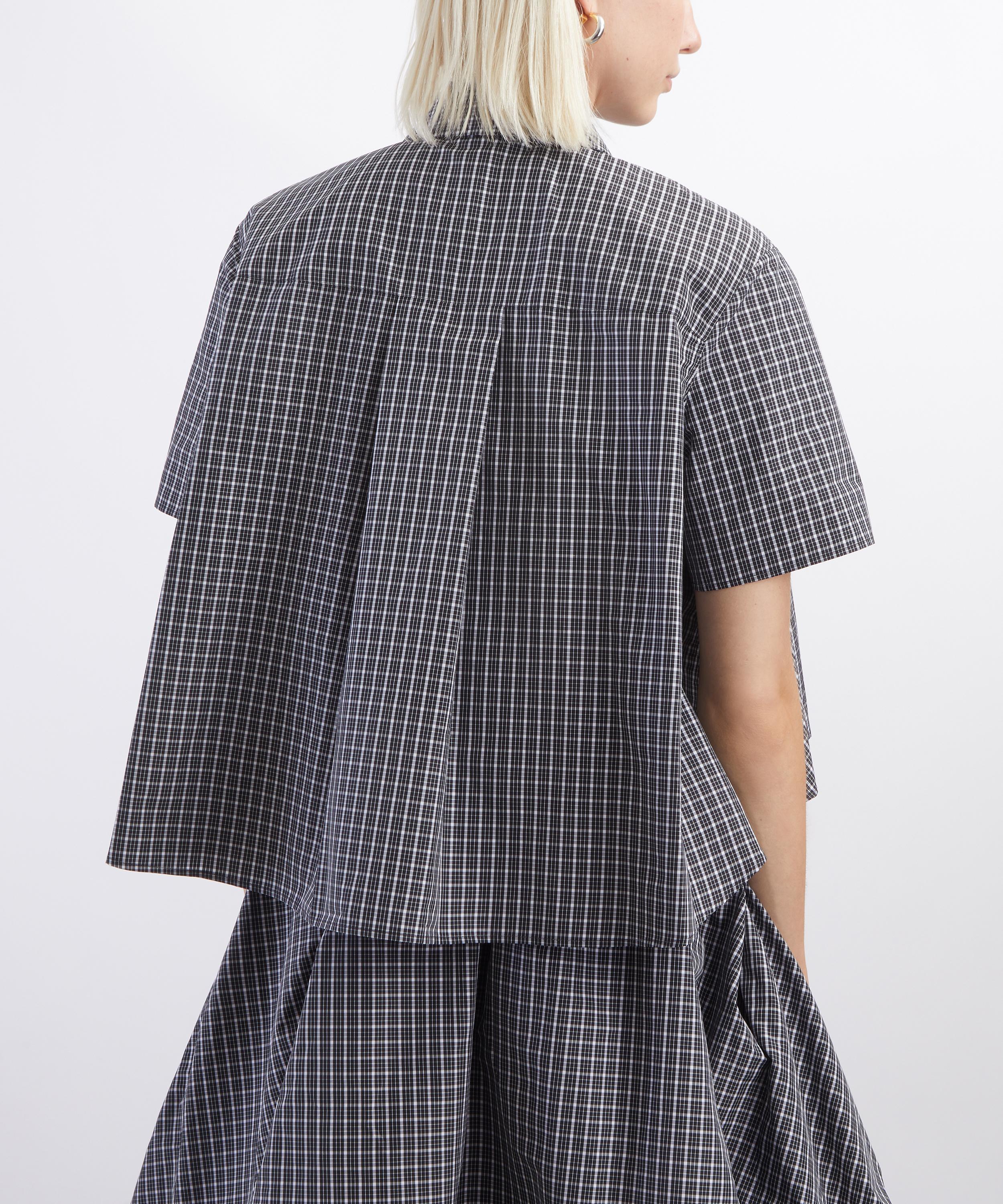 Loewe - Short-Sleeve Checked Trapeze Shirt image number 3