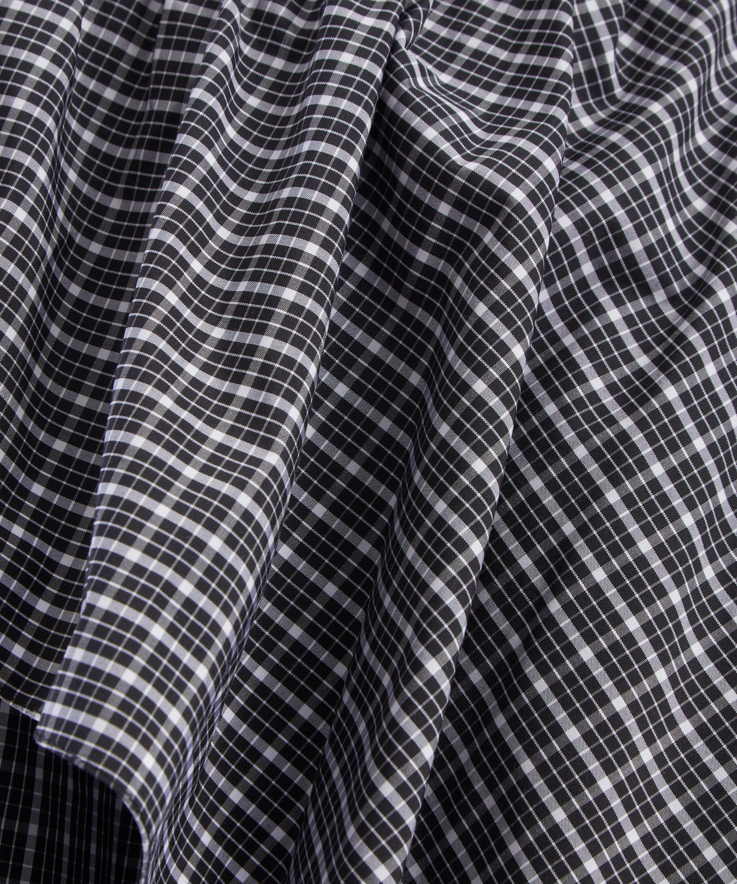 Loewe - Draped Checked Midi Skirt image number 4