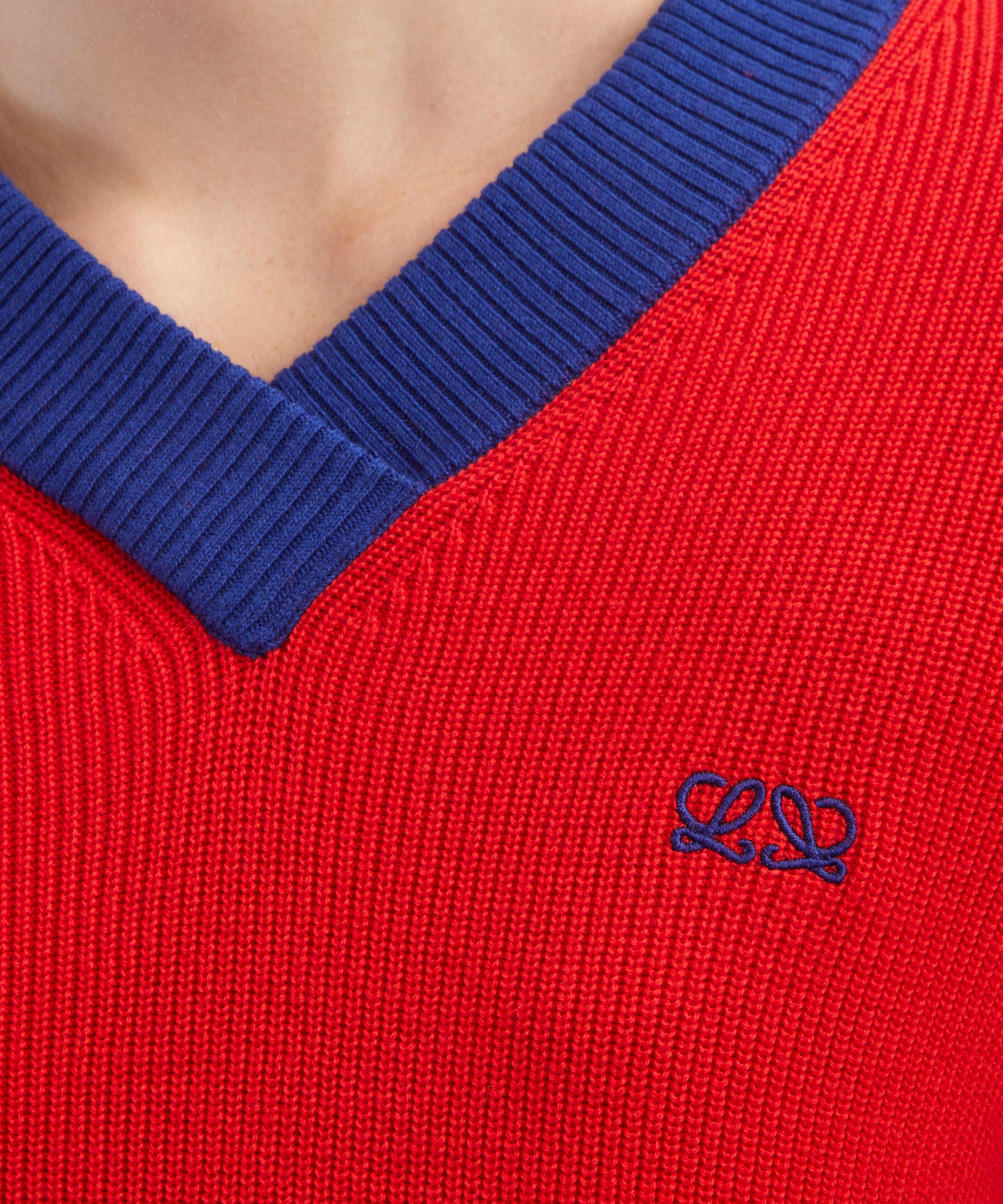 Loewe - Red-Blue Cotton-Wool Jumper image number 4