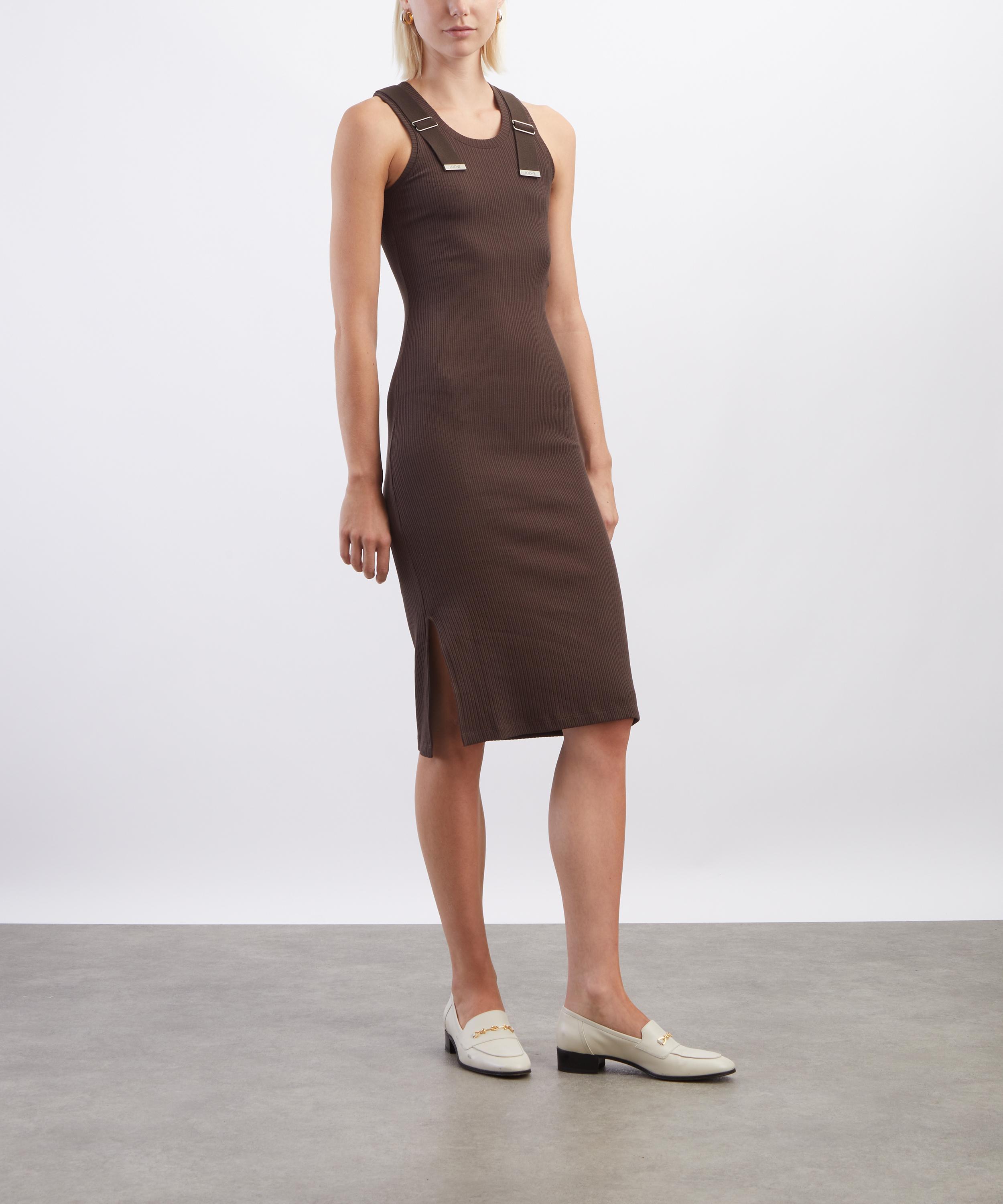 Loewe - Brown Stretch-Cotton Dress image number 1
