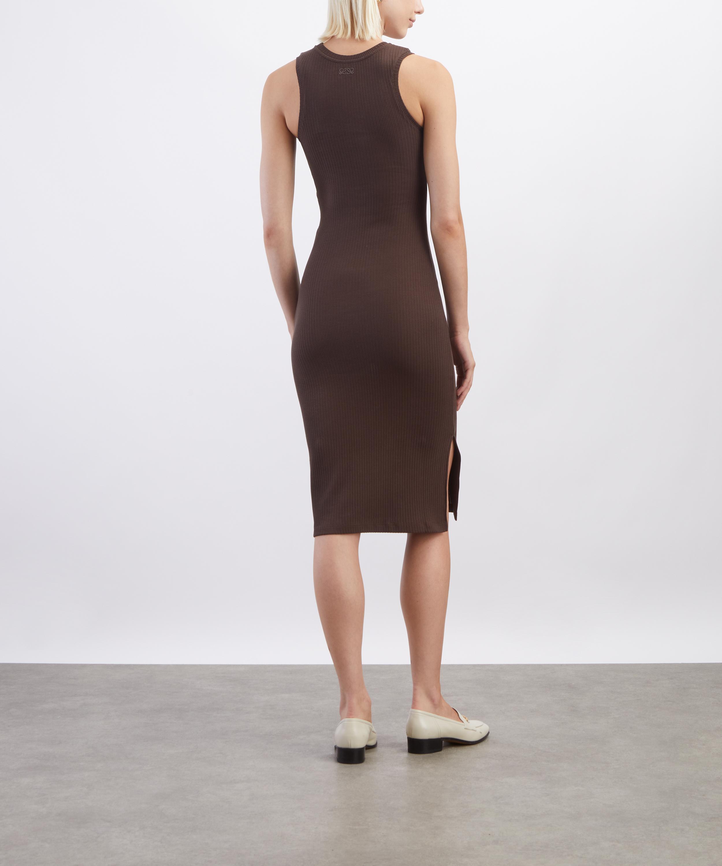 Loewe - Brown Stretch-Cotton Dress image number 3