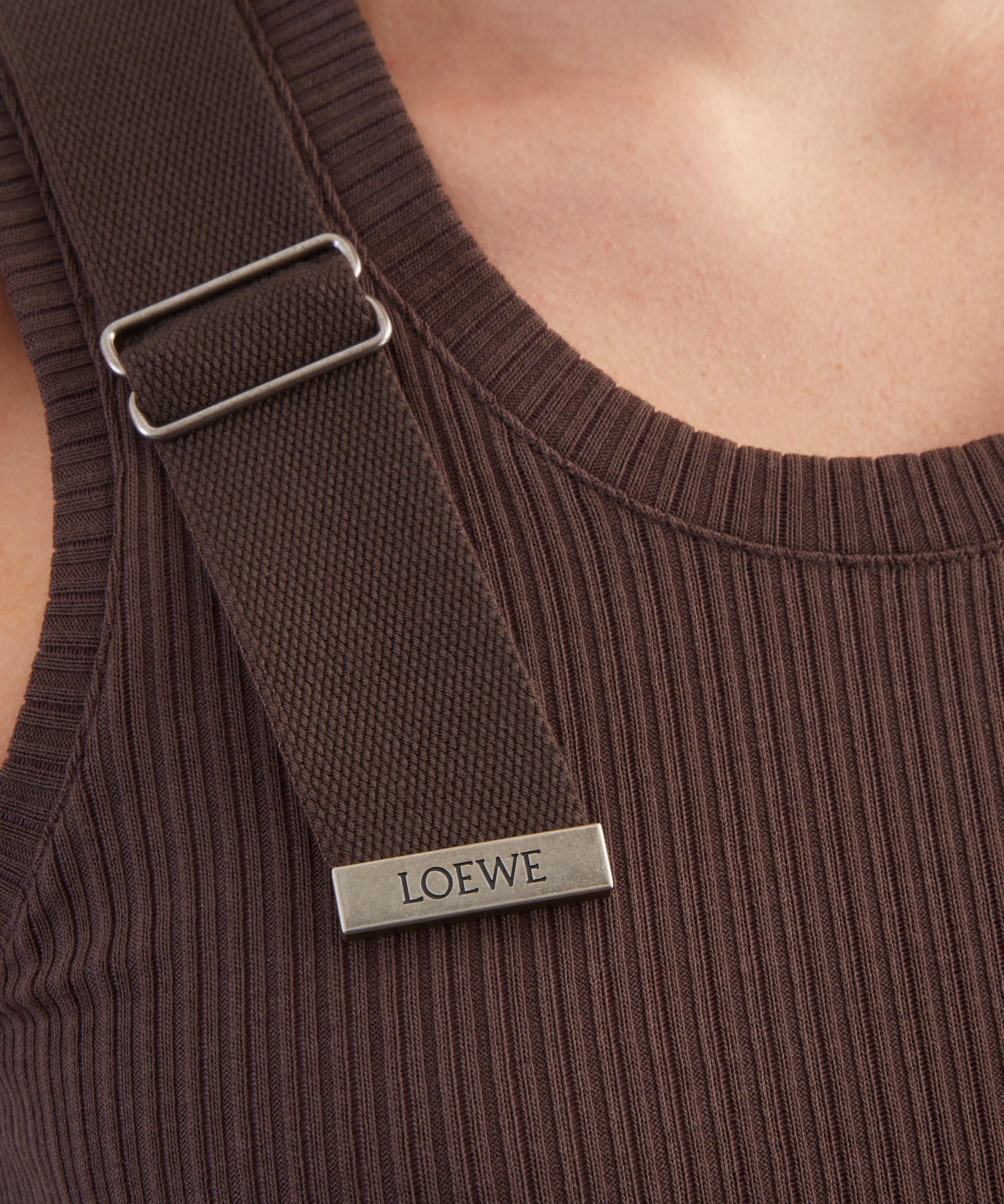 Loewe - Brown Stretch-Cotton Dress image number 4