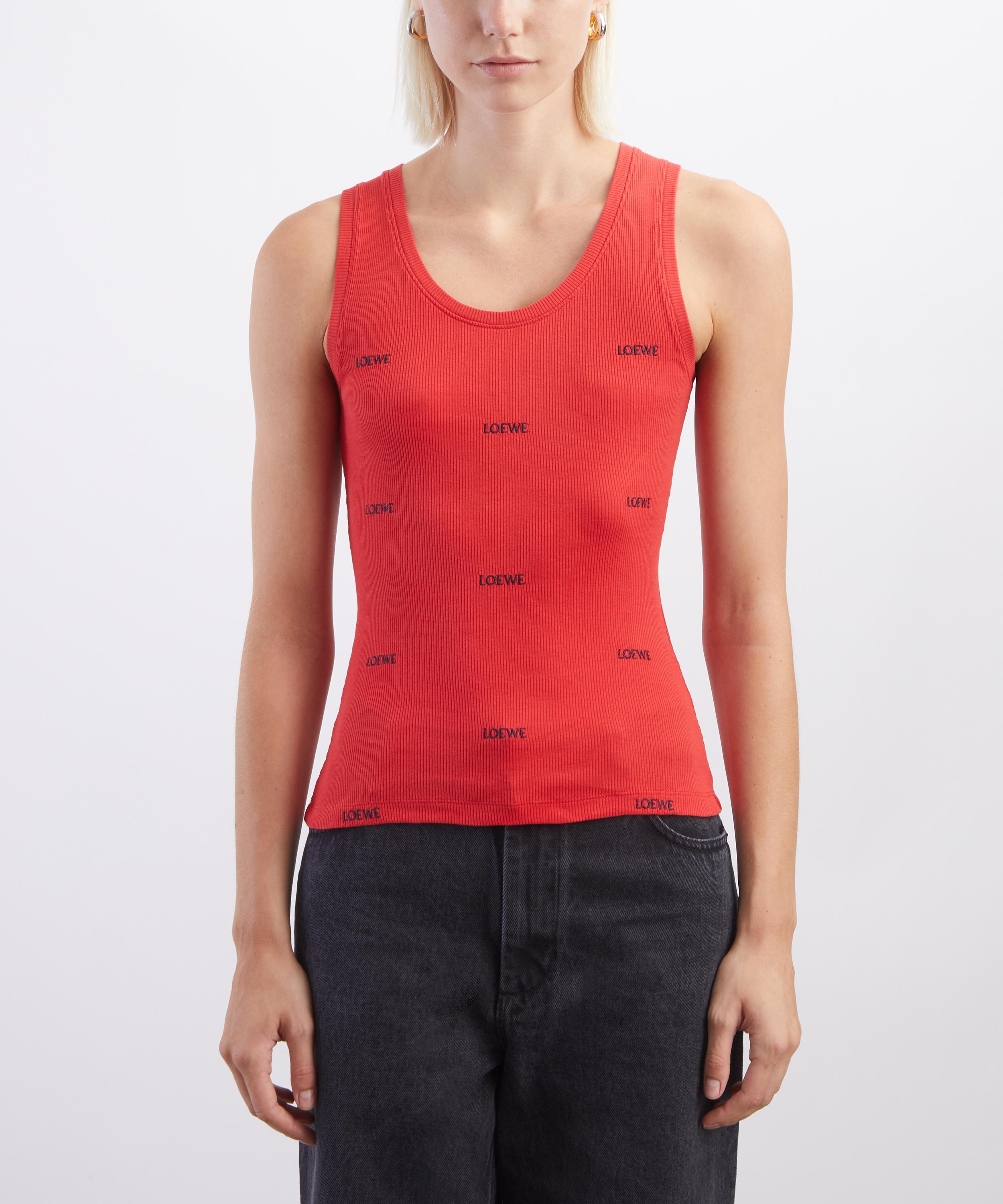 Loewe - LOEWE Embroidered Stretch-Cotton Tank-Top&nbsp; image number 2