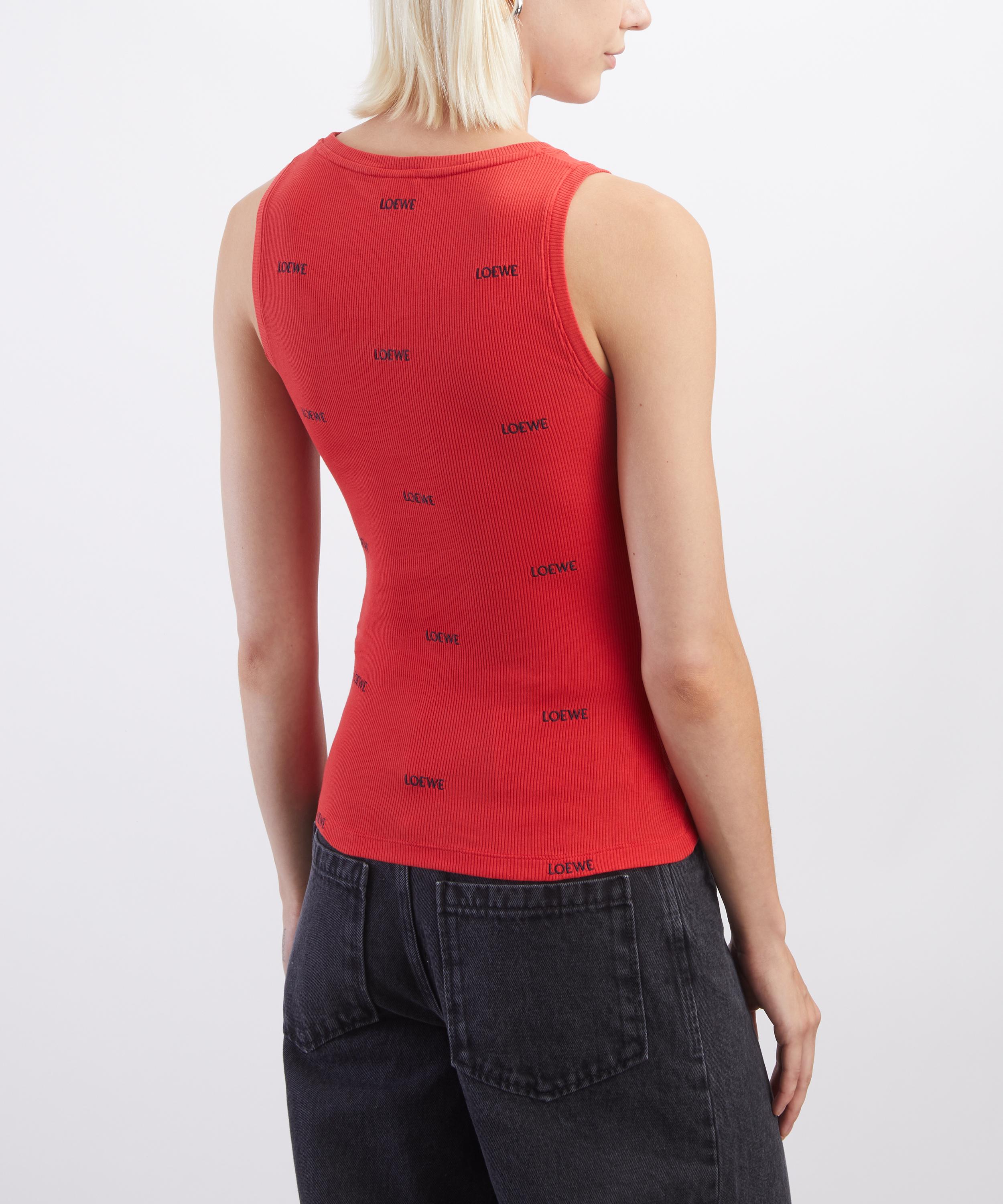 Loewe - LOEWE Embroidered Stretch-Cotton Tank-Top&nbsp; image number 3