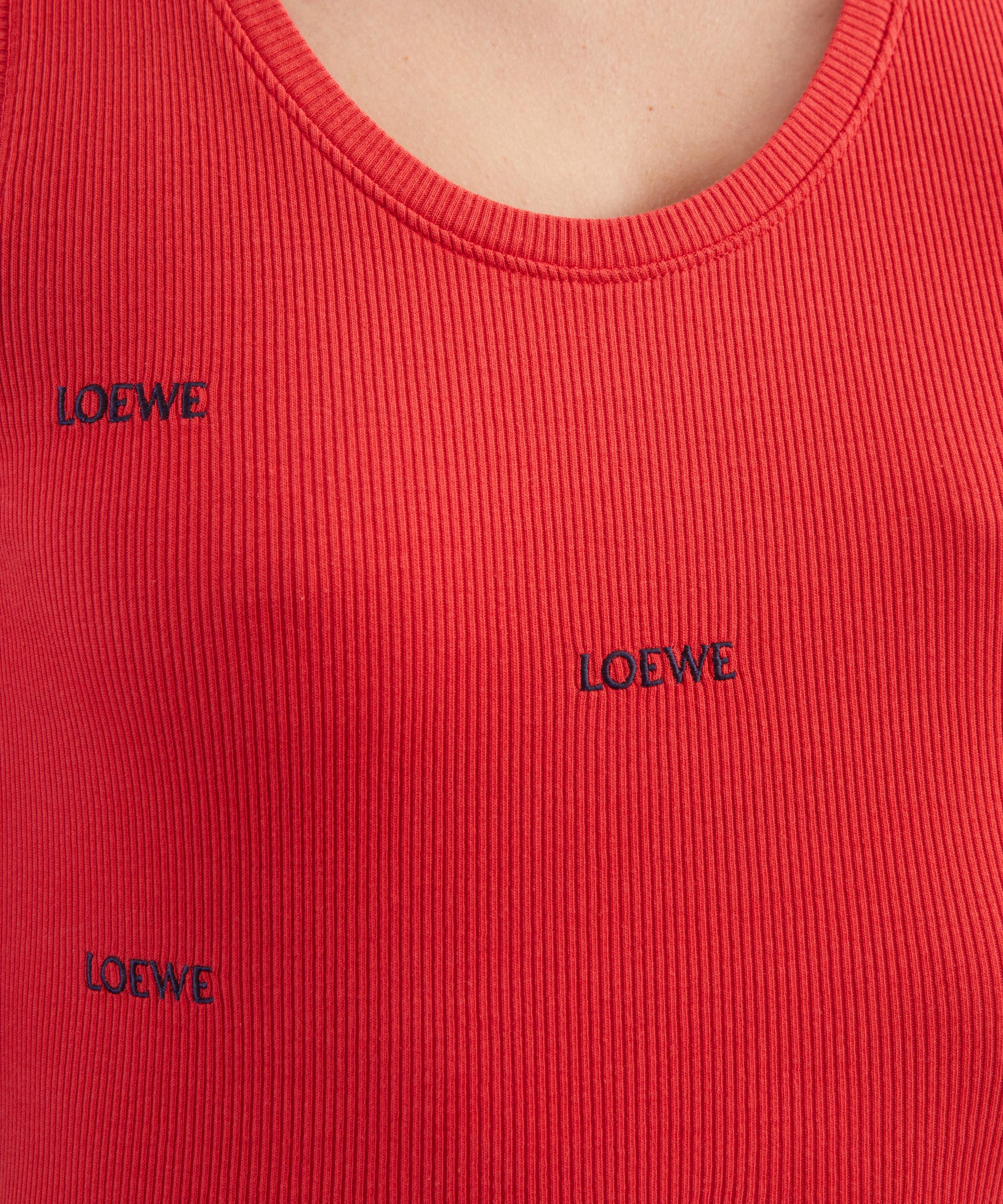 Loewe - LOEWE Embroidered Stretch-Cotton Tank-Top&nbsp; image number 4