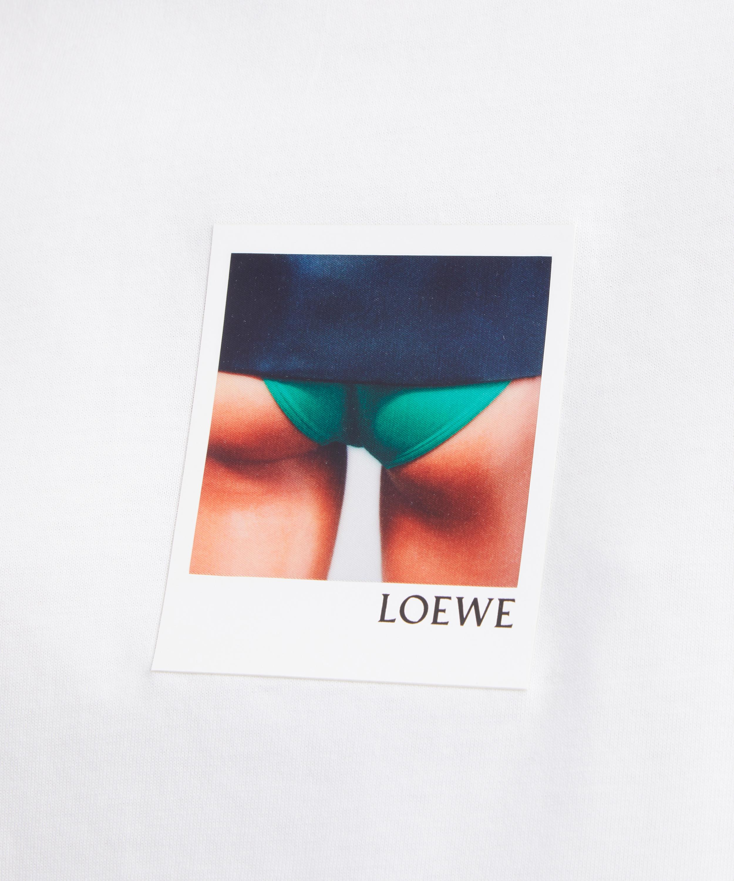 Loewe - White Regular Fit Polaroid T-Shirt image number 4