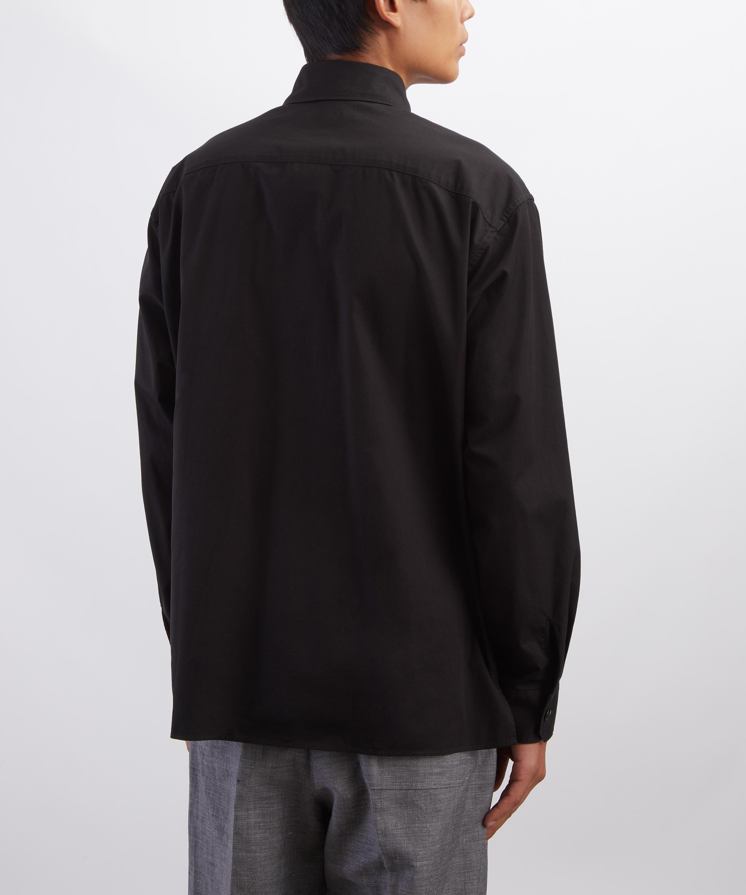 Lemaire - Black Two-Pocket Twill Shirt image number 3