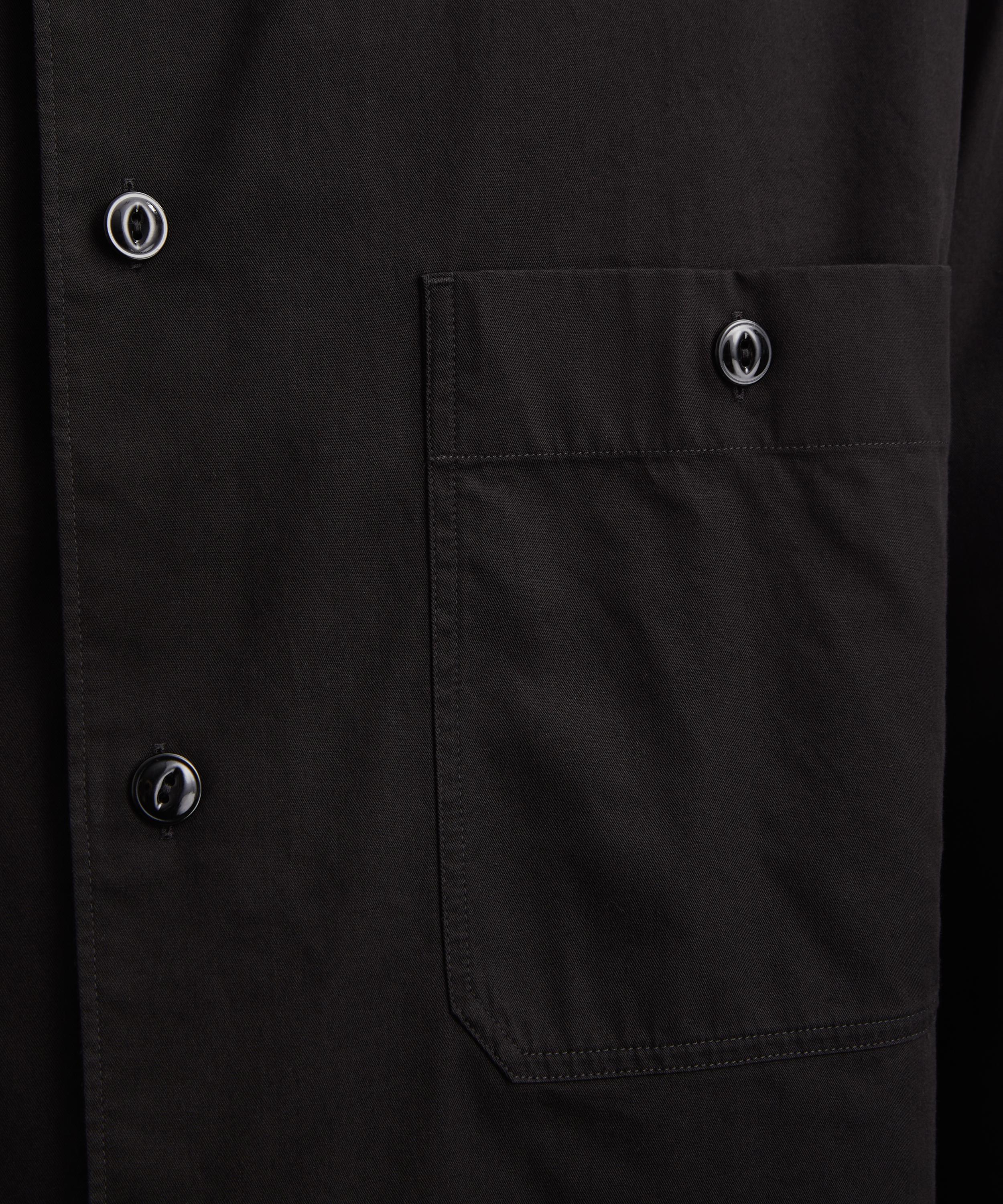 Lemaire - Black Two-Pocket Twill Shirt image number 4
