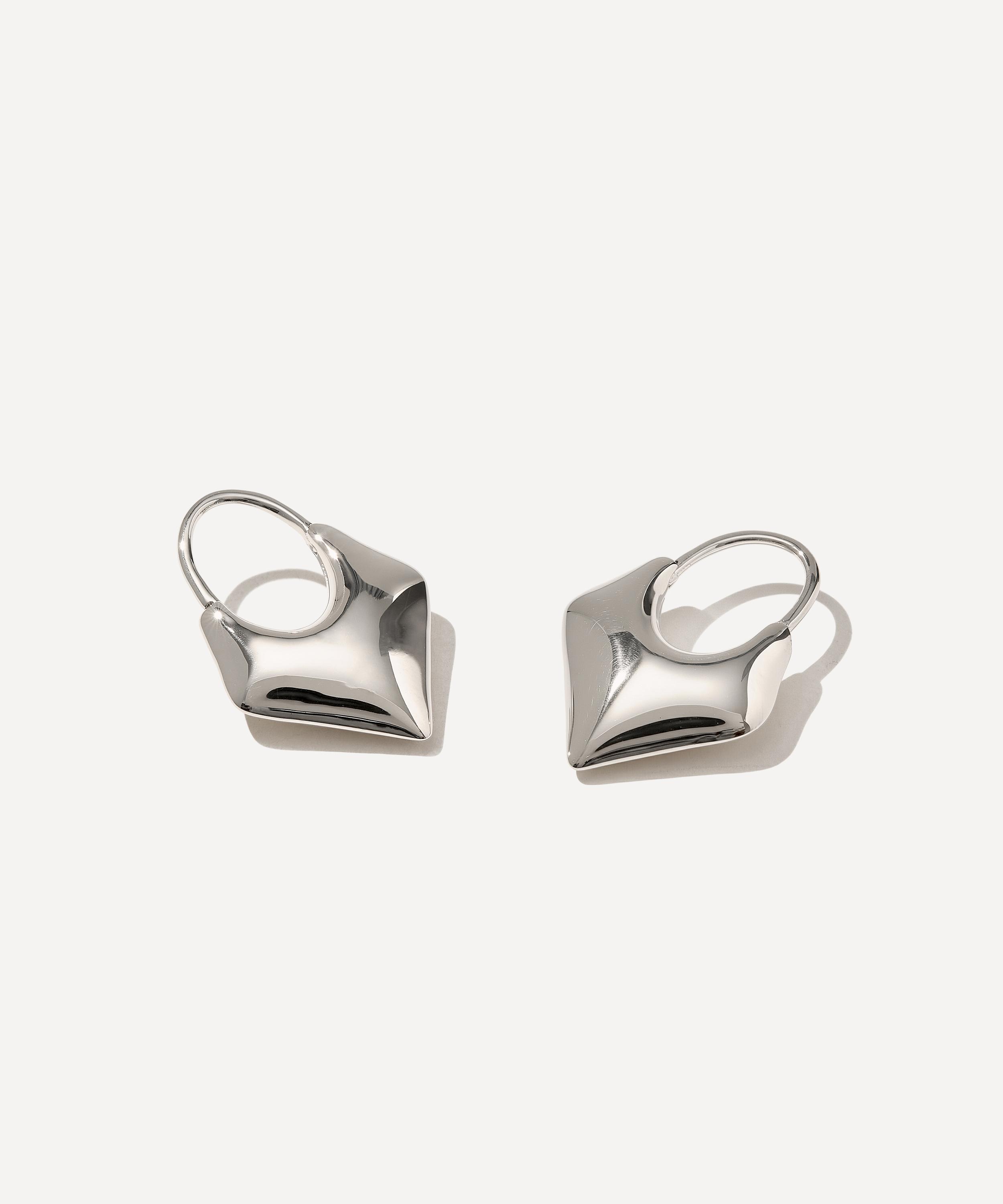 Otiumberg - Sterling Silver Small Kite Hoop Earrings image number 0