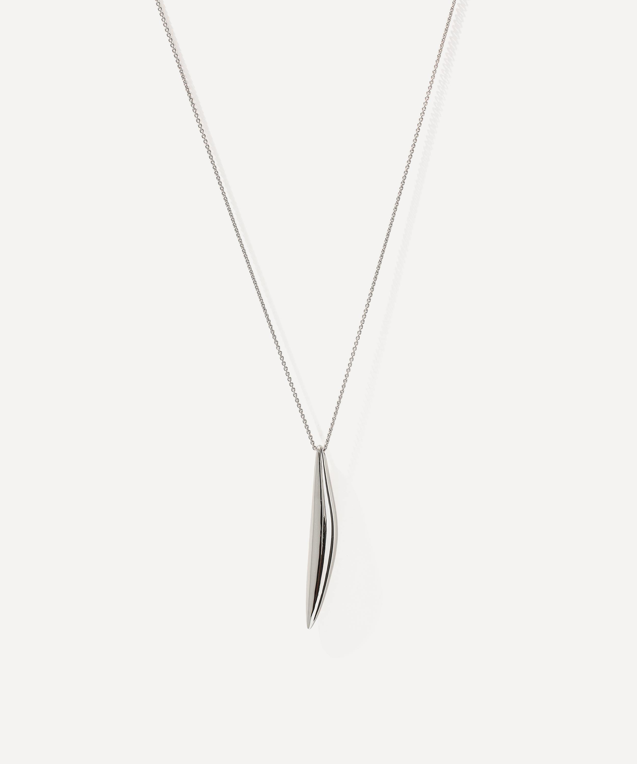 Otiumberg - Sterling Silver Cinder Dropped Pendant Necklace image number 0