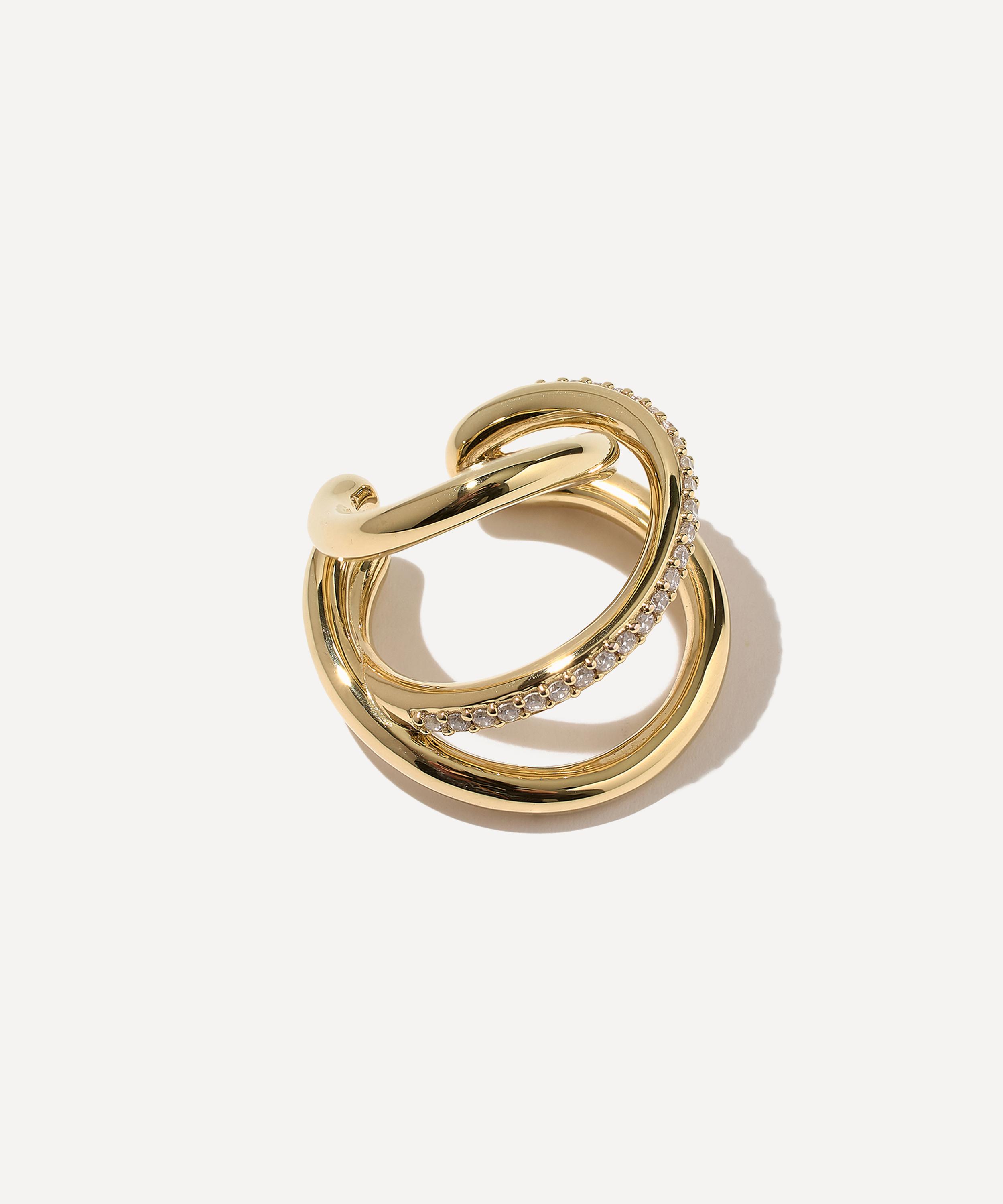 Otiumberg - 14ct Gold-Plated Vermeil Spiralis Twine Ear Cuff image number 0