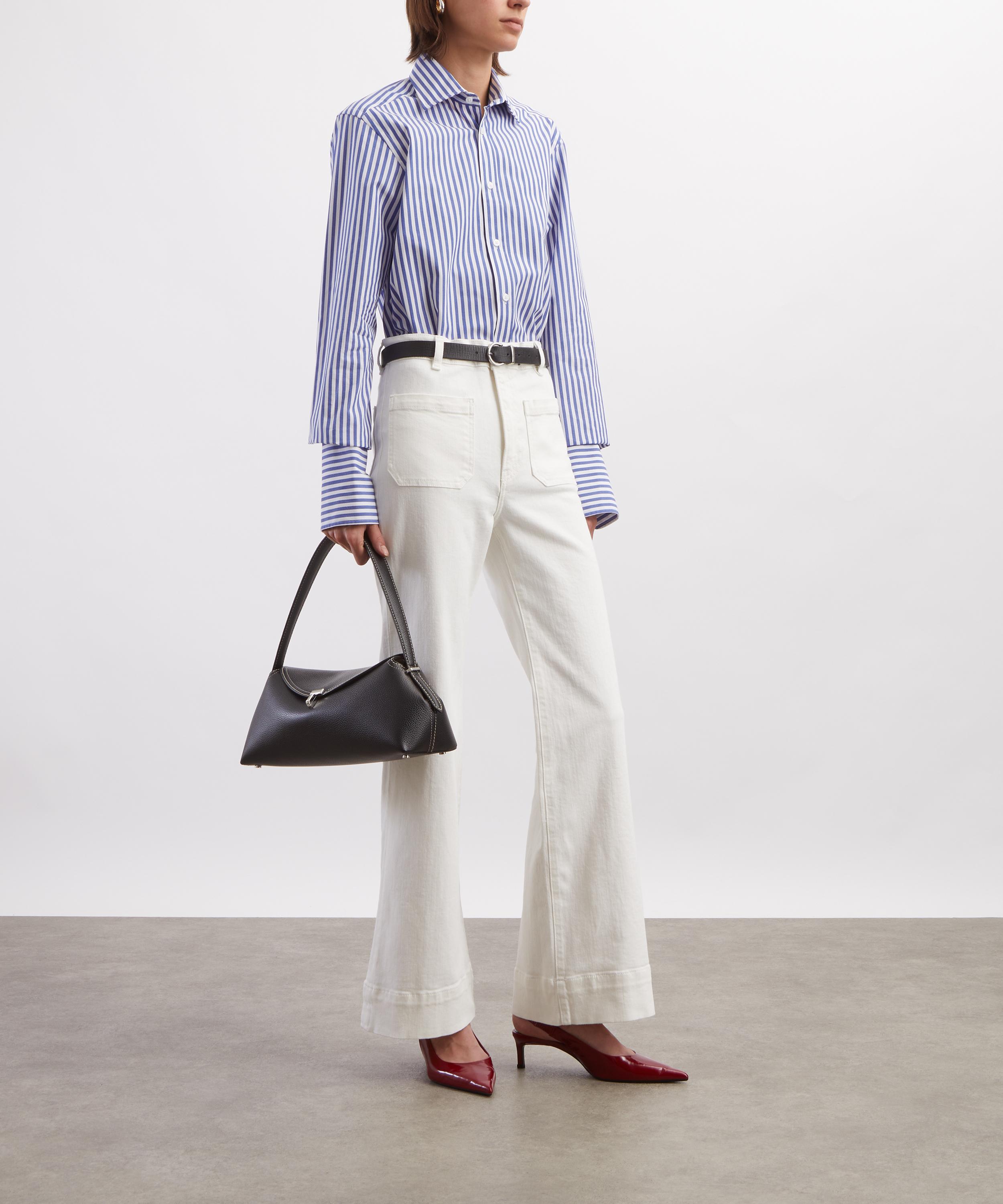With Nothing Underneath - The Boyfriend Exaggerated Cuff Shirt image number 1