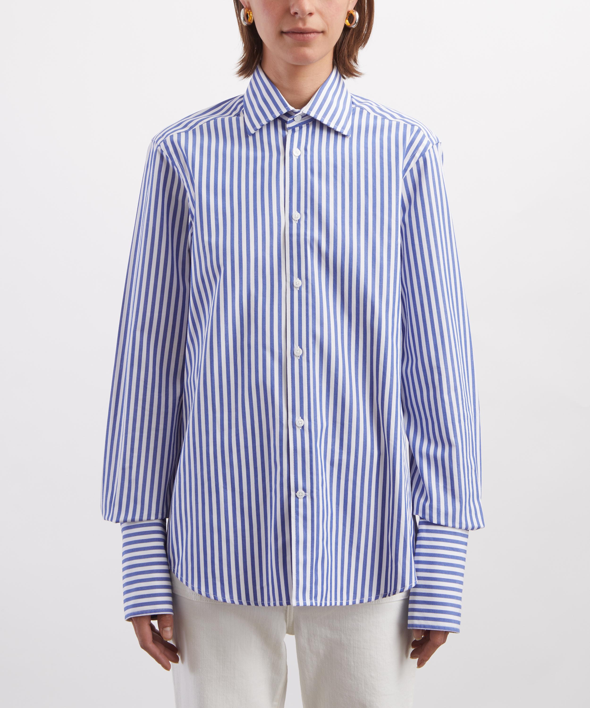 With Nothing Underneath - The Boyfriend Exaggerated Cuff Shirt image number 2