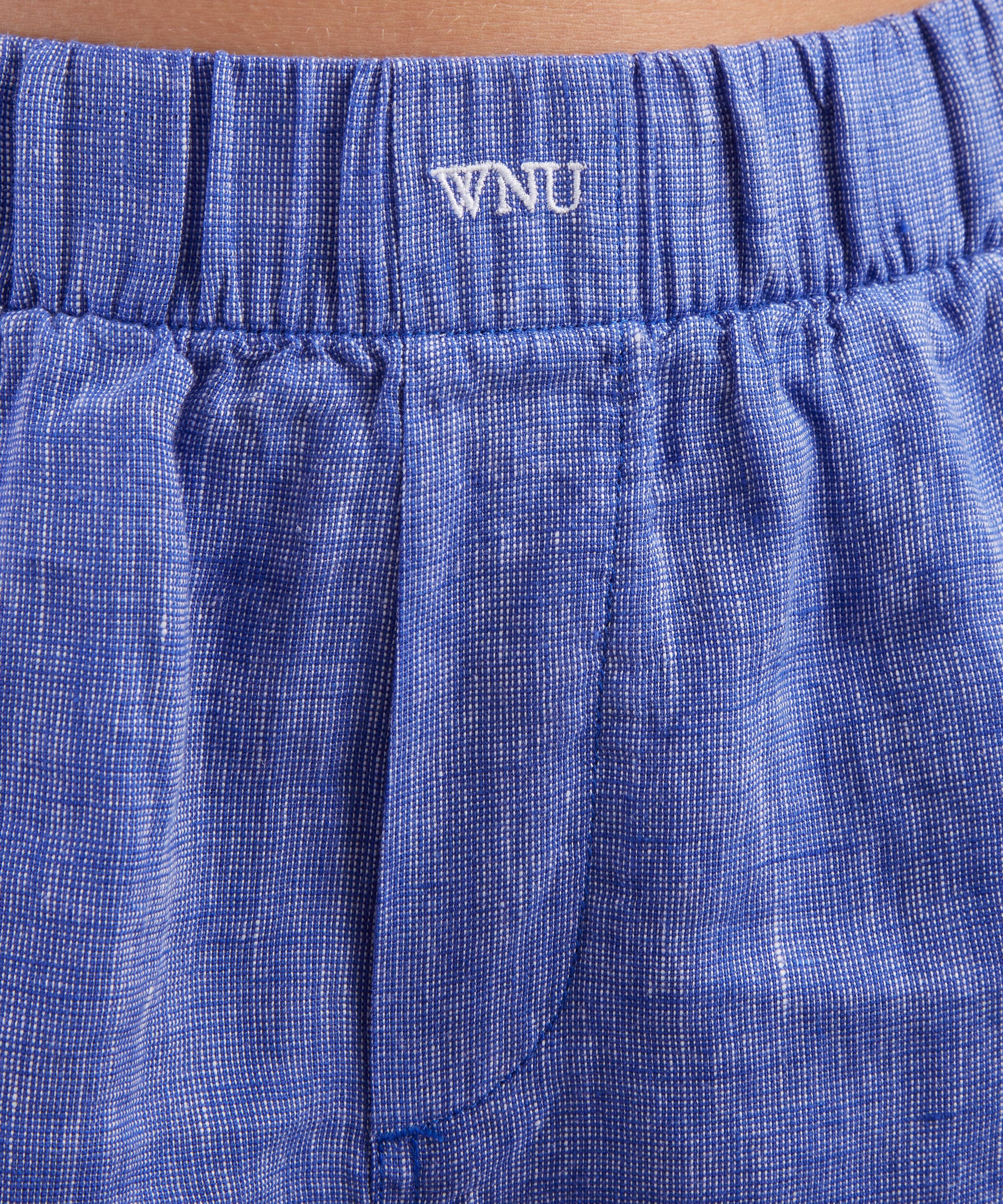 With Nothing Underneath - The Boxer Lapis Blue Shorts image number 4