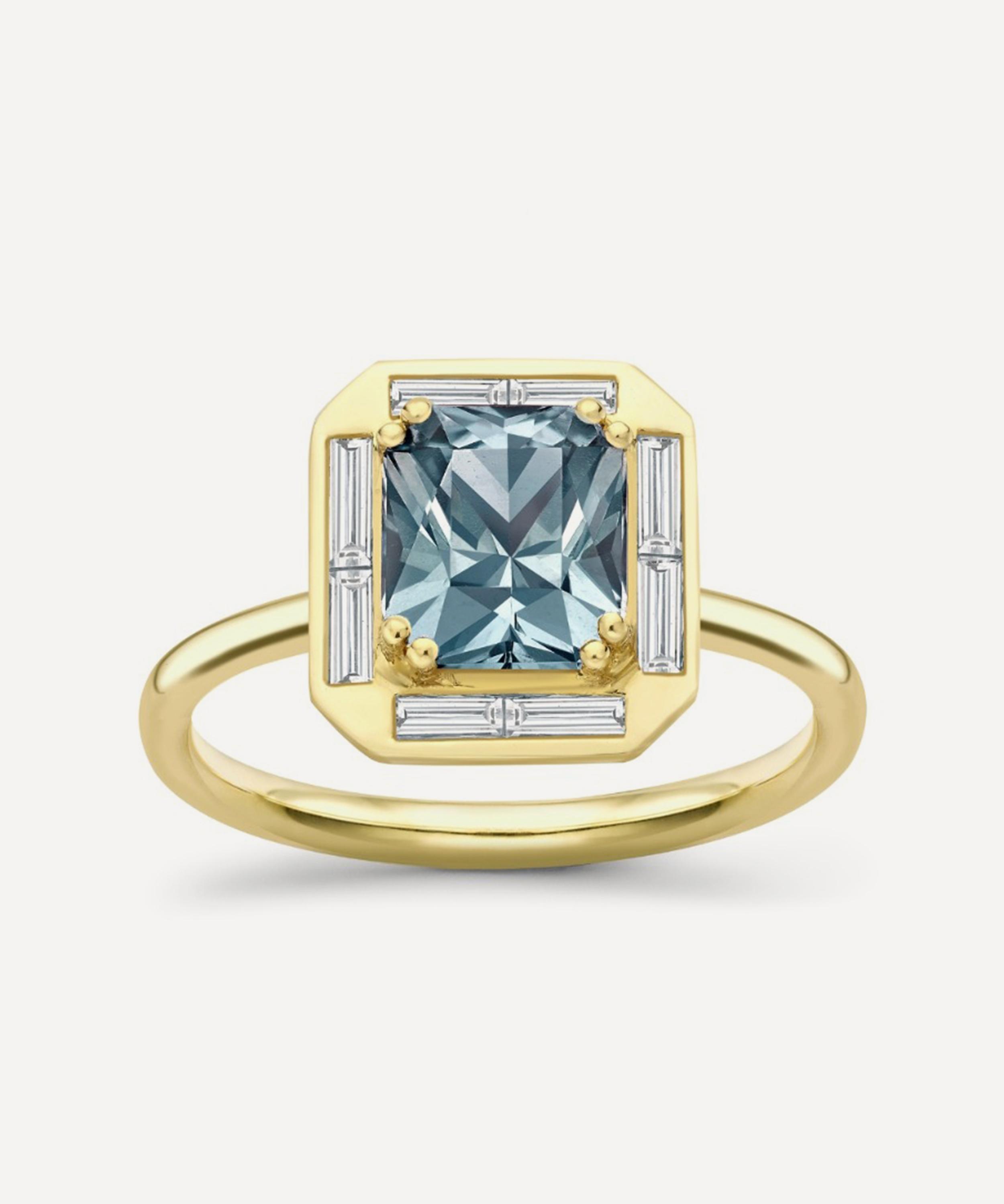 Dinny Hall - 18ct Gold Heni Blue Sapphire and Diamond Ring