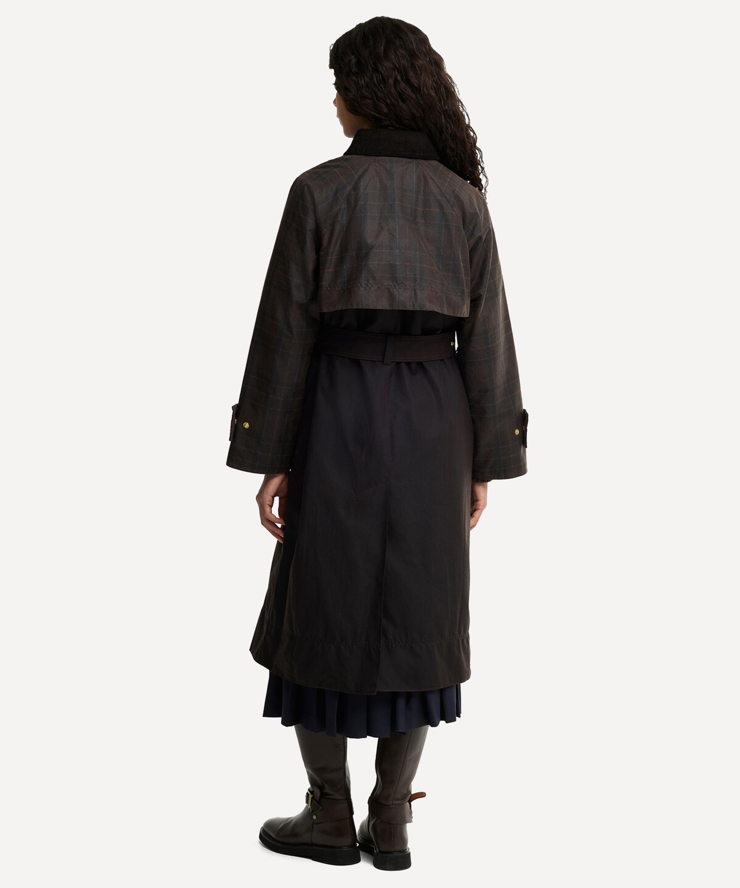 Barbour - Elva Waxed Trench Coat image number 2