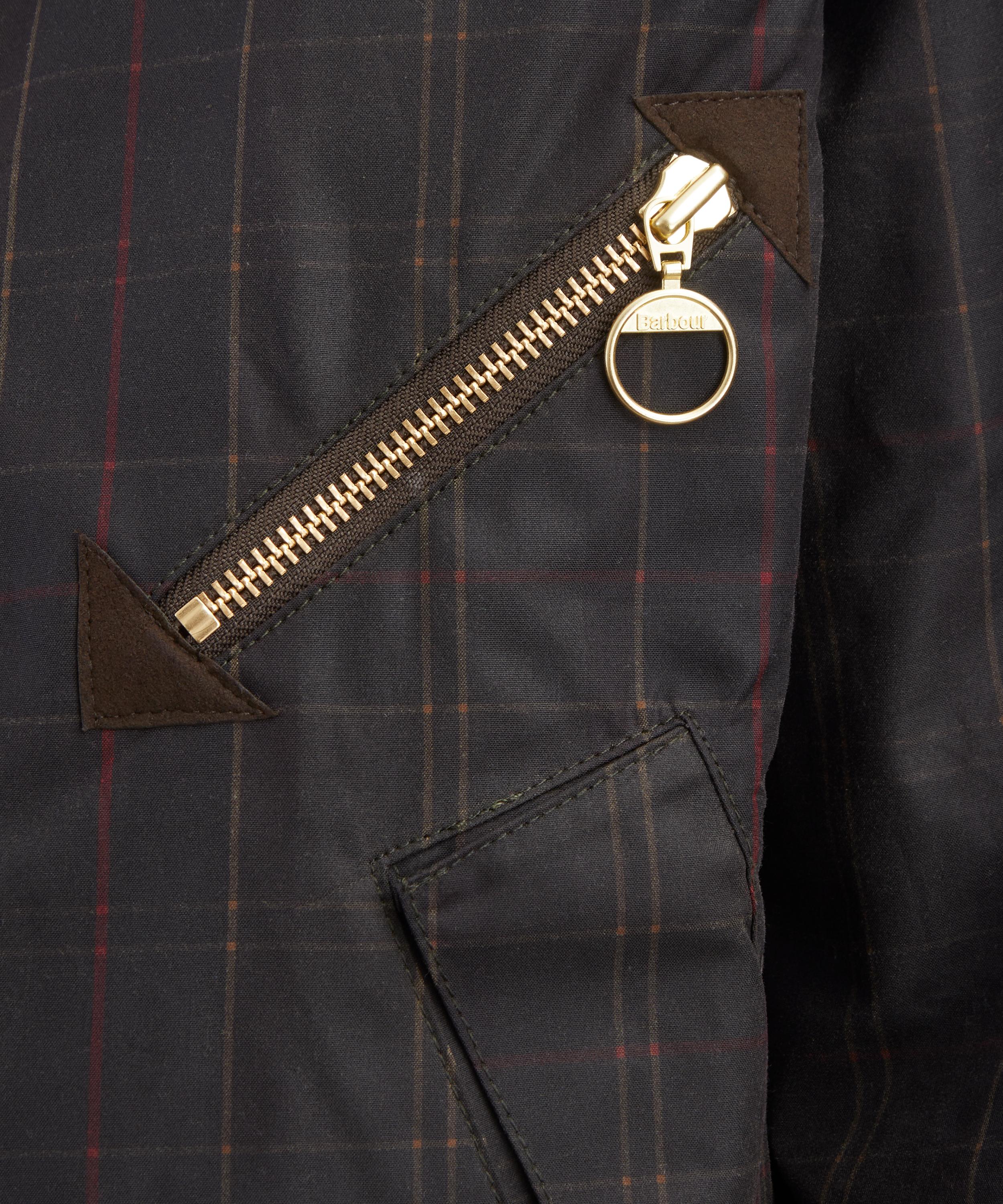 Barbour - Arlene Checked Waxed Jacket image number 4