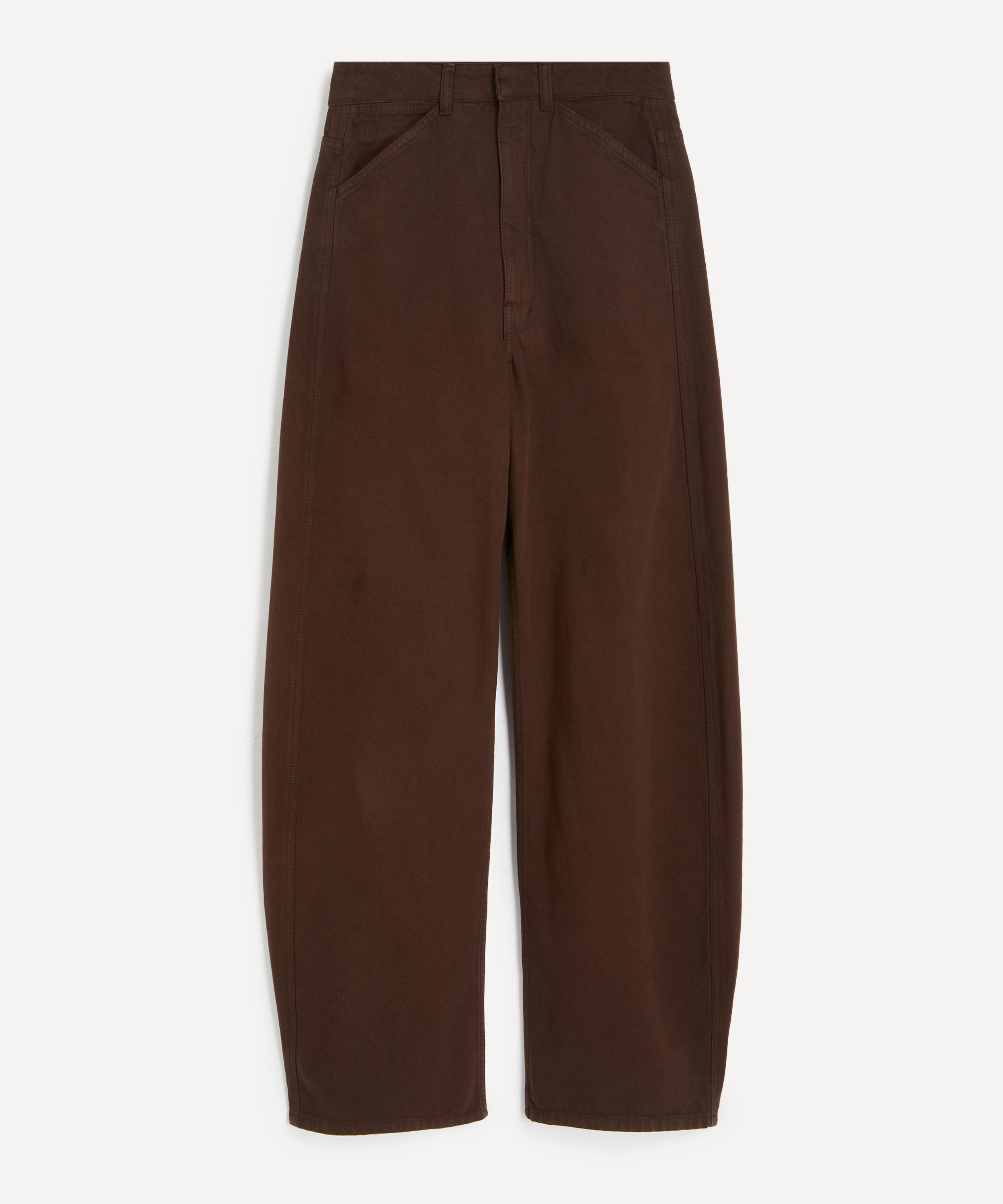 Lemaire - High Waisted Curved Heavy Twill Trousers image number 0