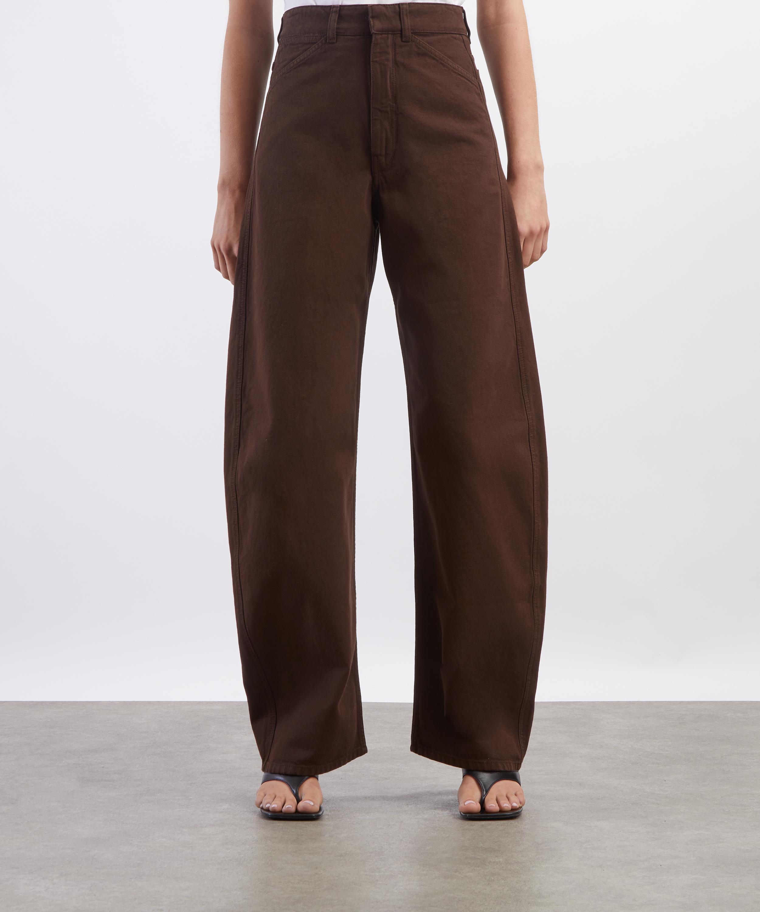 Lemaire - High Waisted Curved Heavy Twill Trousers image number 2