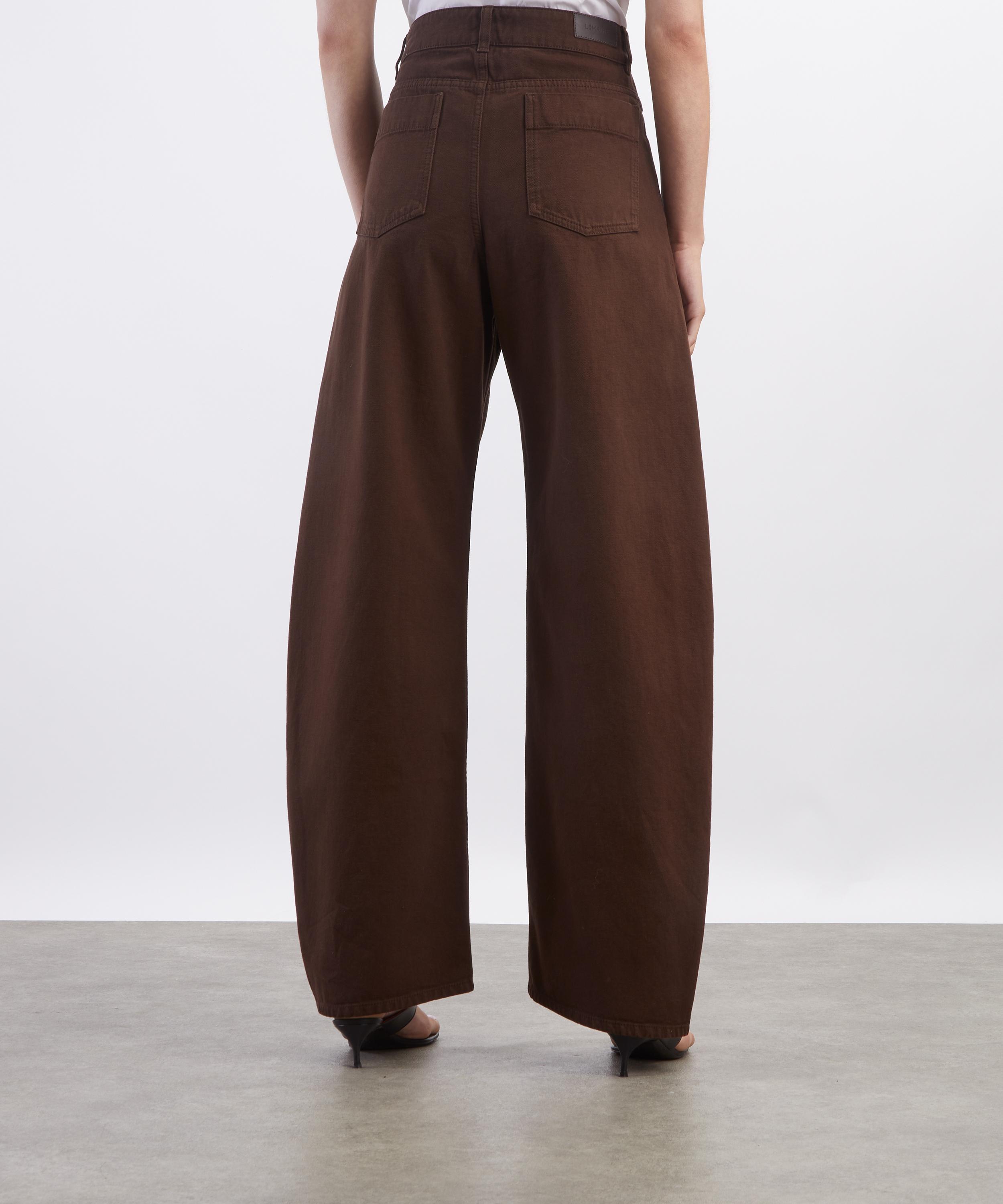 Lemaire - High Waisted Curved Heavy Twill Trousers image number 3