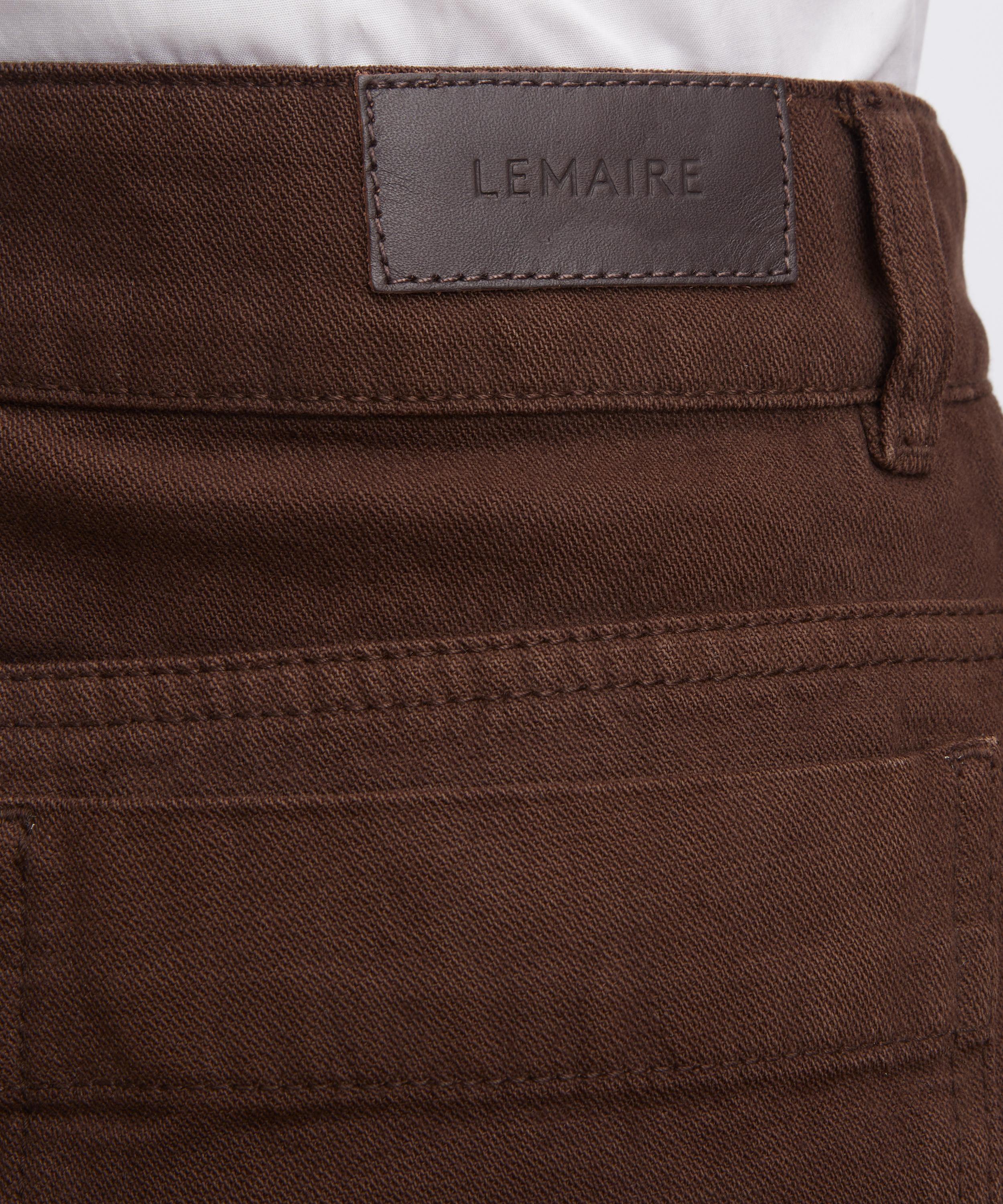 Lemaire - High Waisted Curved Heavy Twill Trousers image number 4