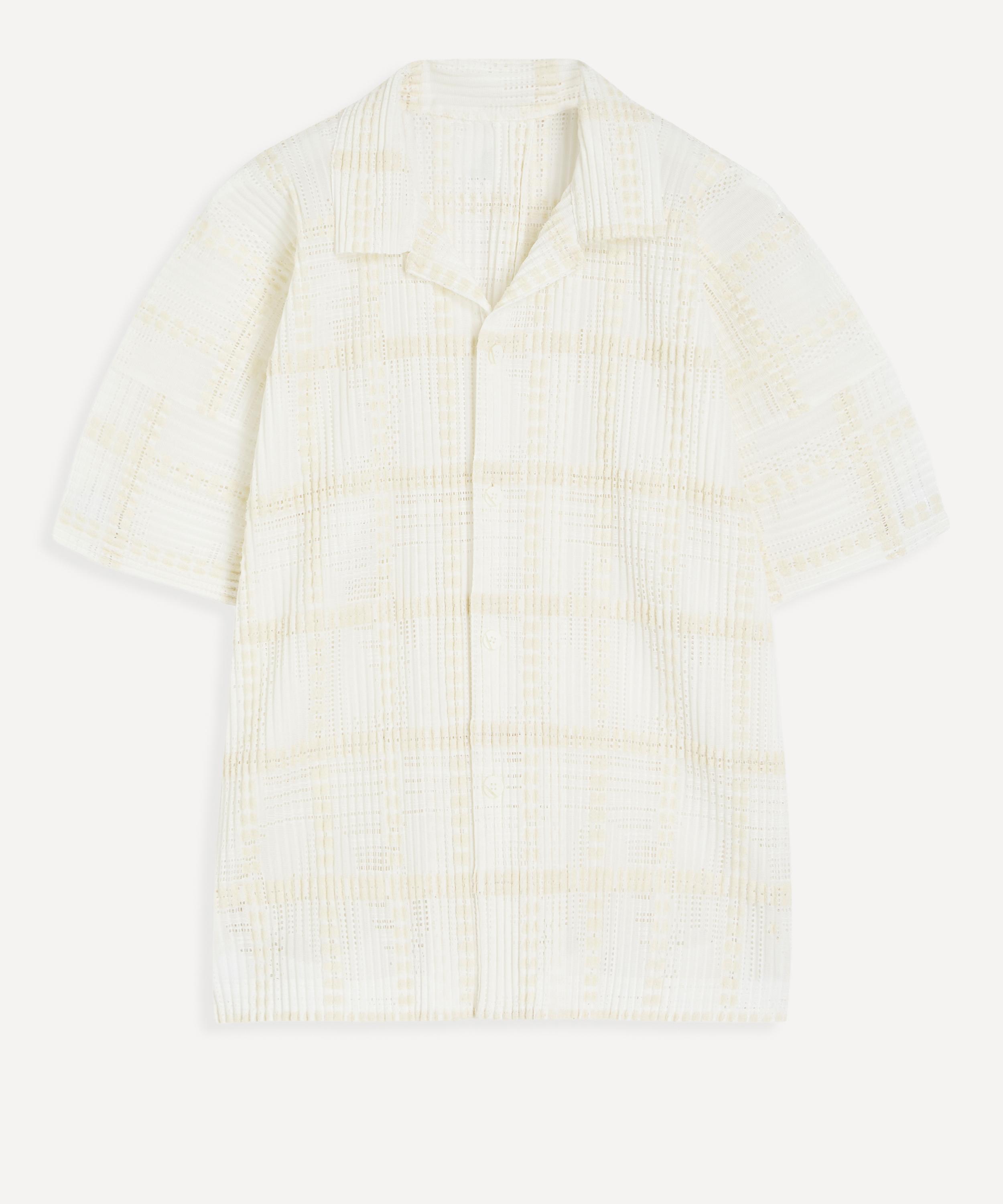 HOMME PLISS&Eacute; ISSEY MIYAKE - LACE GRID PLEATS Shirt image number 0