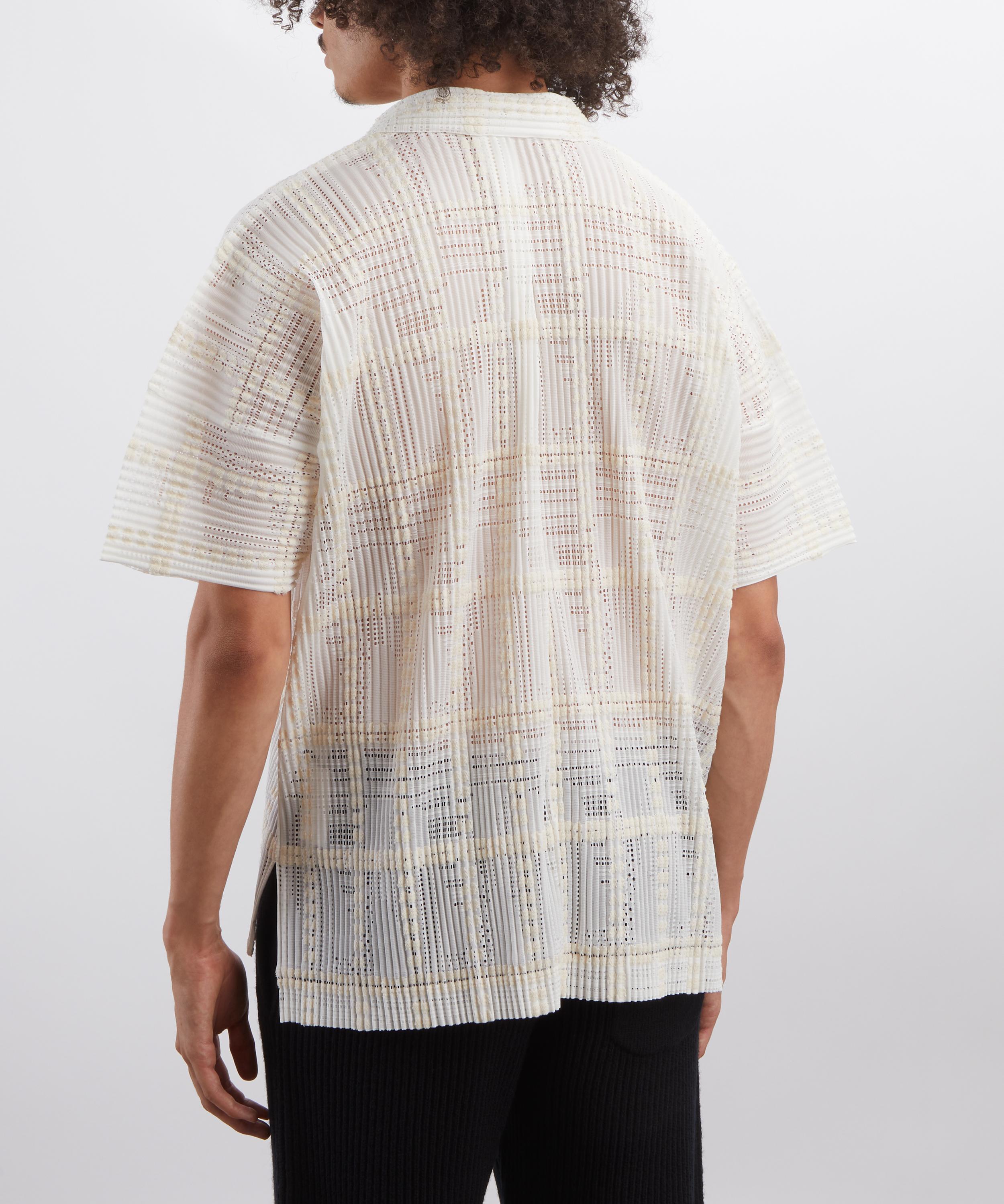 HOMME PLISS&Eacute; ISSEY MIYAKE - LACE GRID PLEATS Shirt image number 3