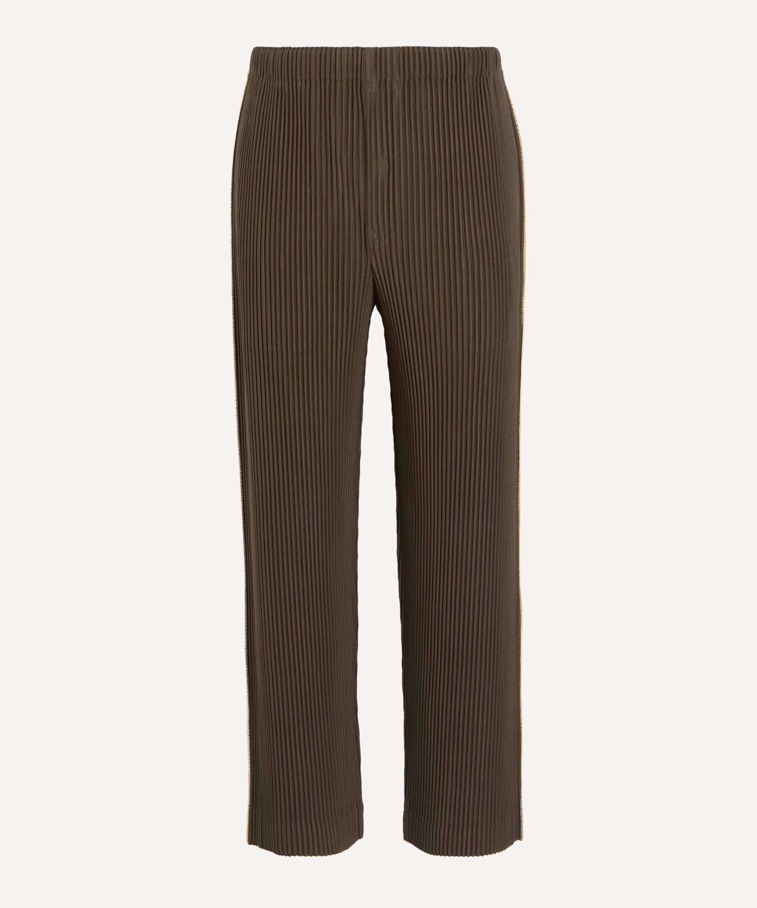 HOMME PLISS&Eacute; ISSEY MIYAKE - EMBROIDERY STRIPES Pleated Trousers image number 0