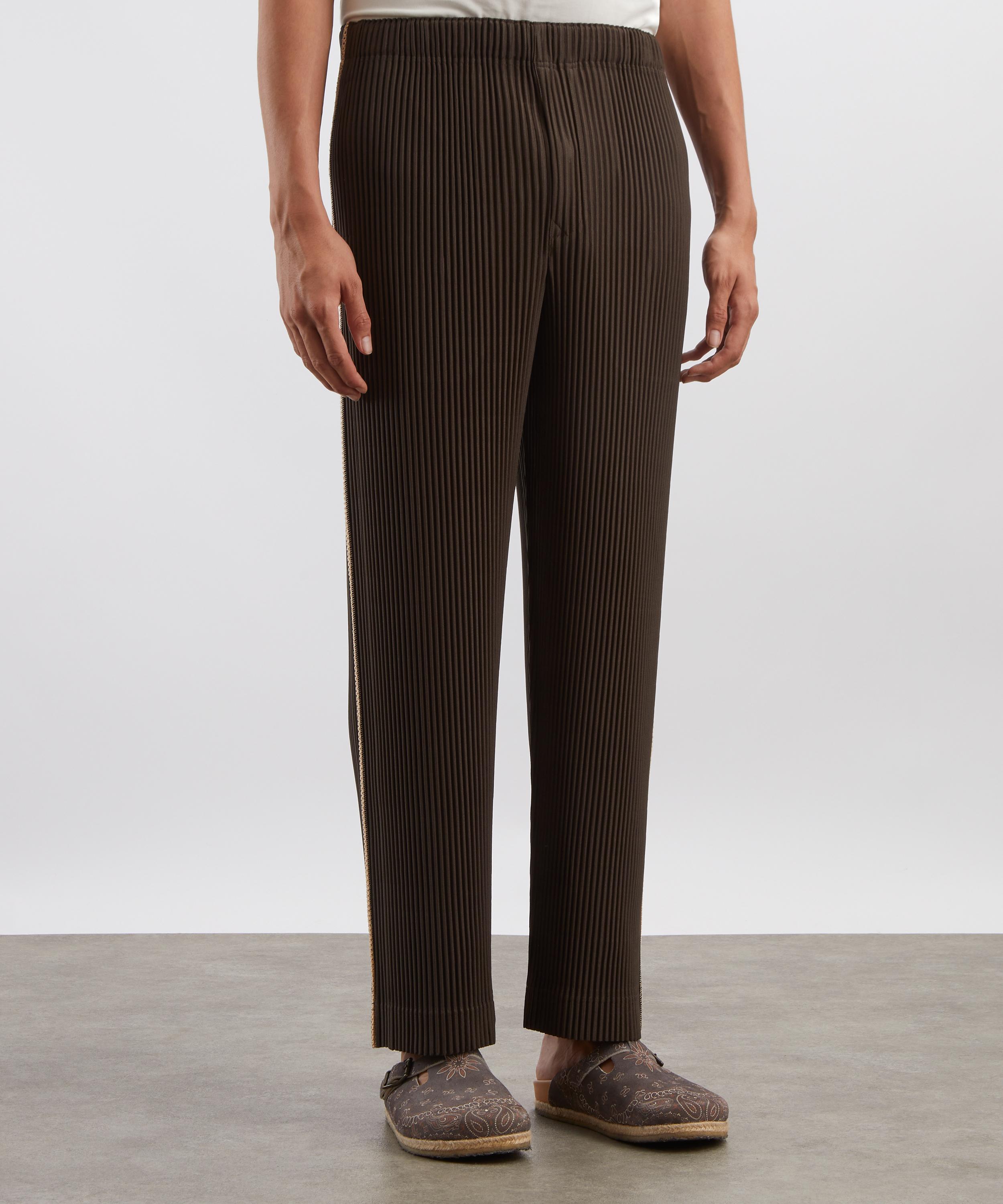 HOMME PLISS&Eacute; ISSEY MIYAKE - EMBROIDERY STRIPES Pleated Trousers image number 2