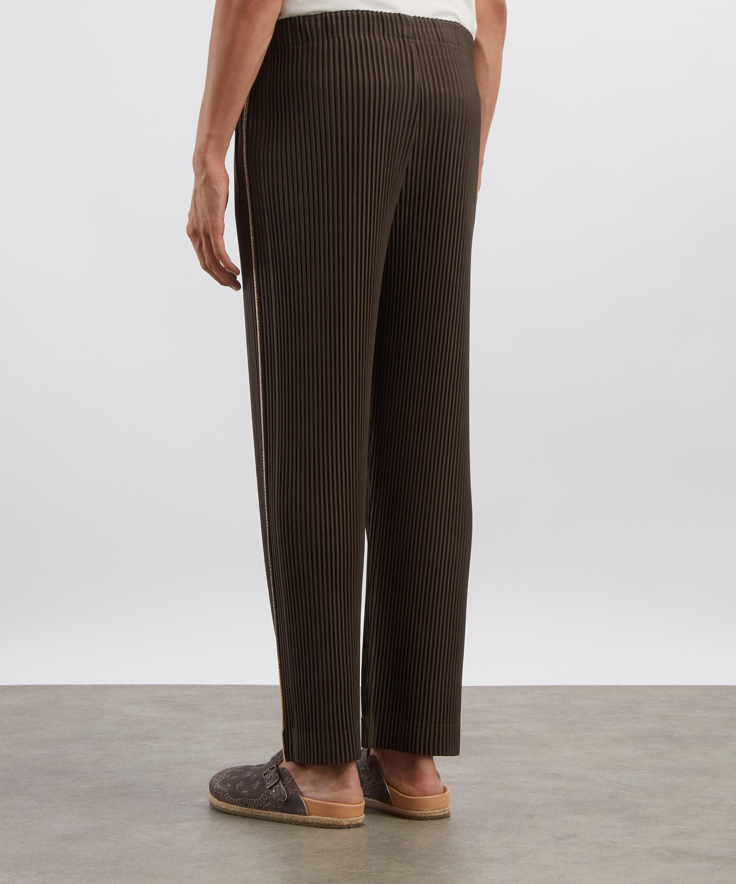 HOMME PLISS&Eacute; ISSEY MIYAKE - EMBROIDERY STRIPES Pleated Trousers image number 3