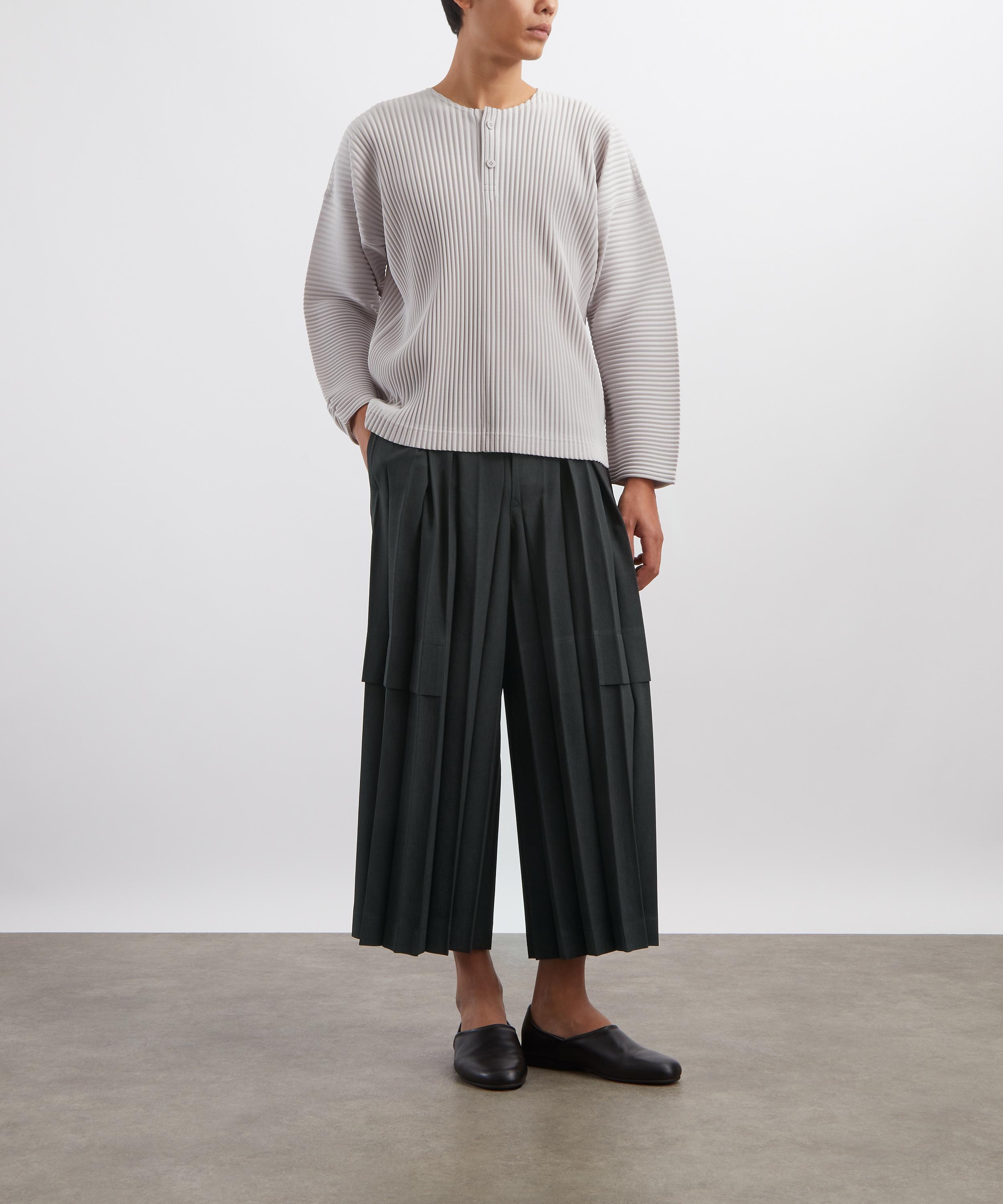 Homme Plisse Issey Miyake - EDGE ENSEMBLE Pleated Trousers image number 1