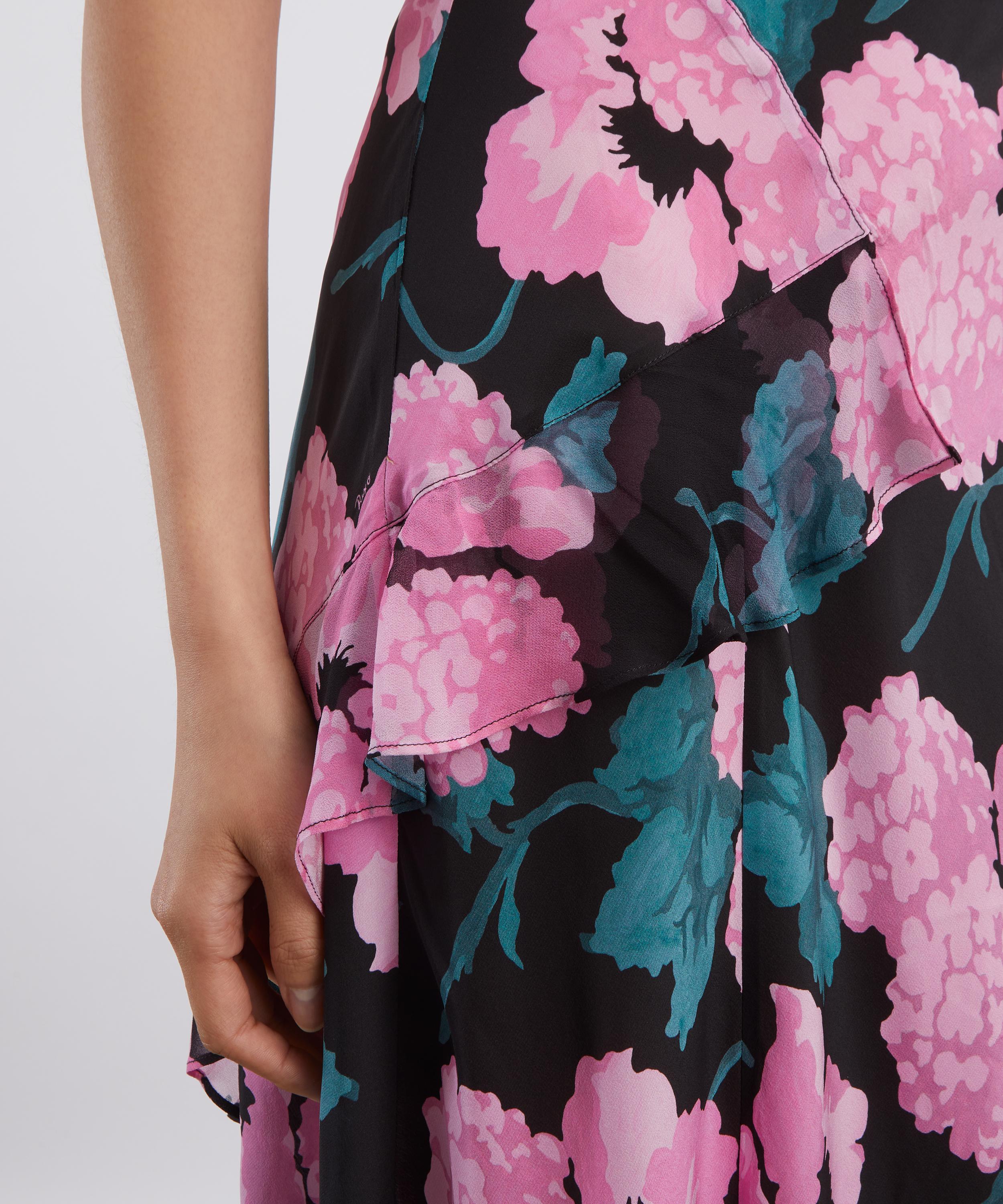 RIXO - Evie Dress in Hydrangea Floral Black image number 4