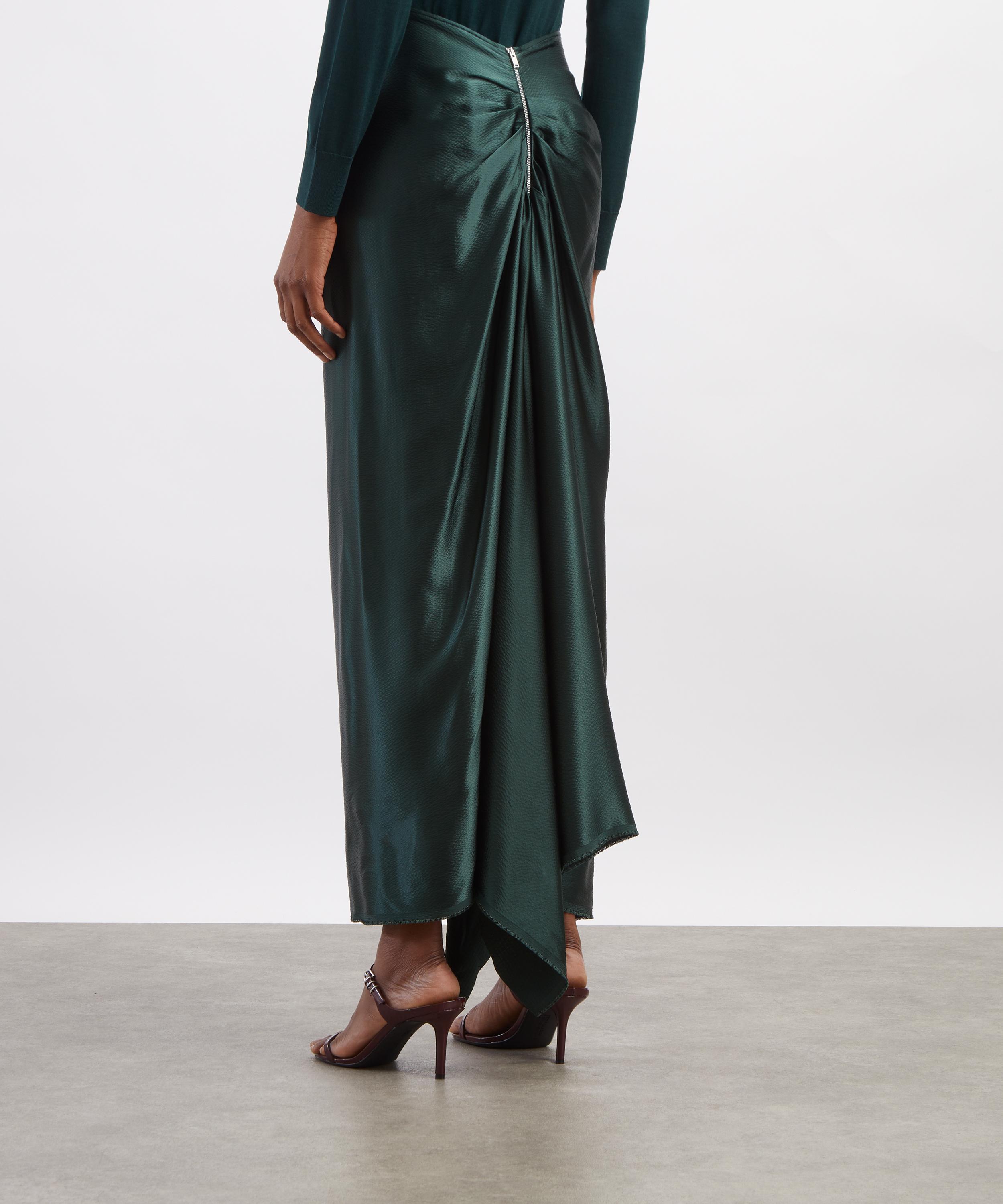 FFORME - Jovie Evergreen Satin Skirt image number 3