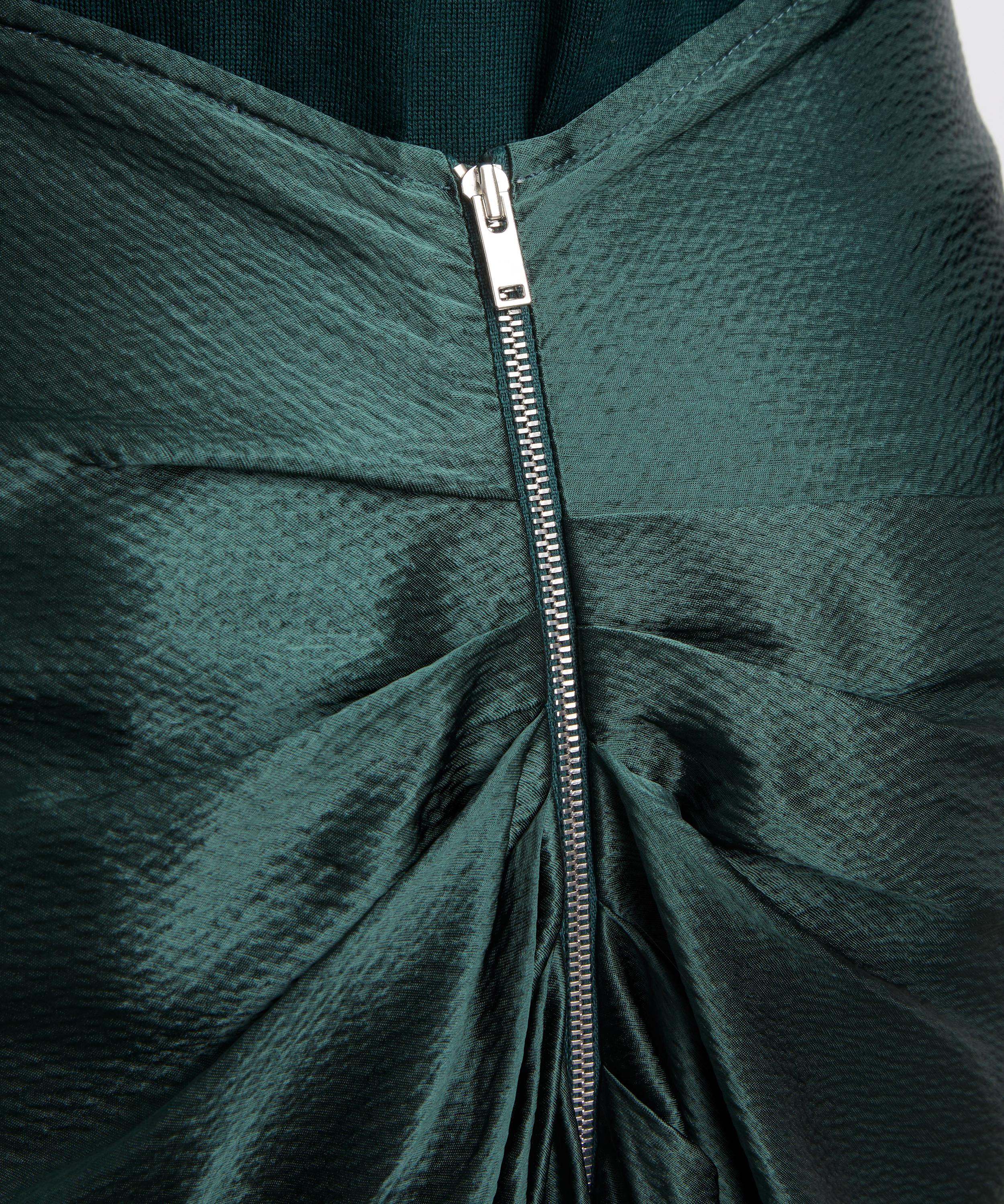FFORME - Jovie Evergreen Satin Skirt image number 4