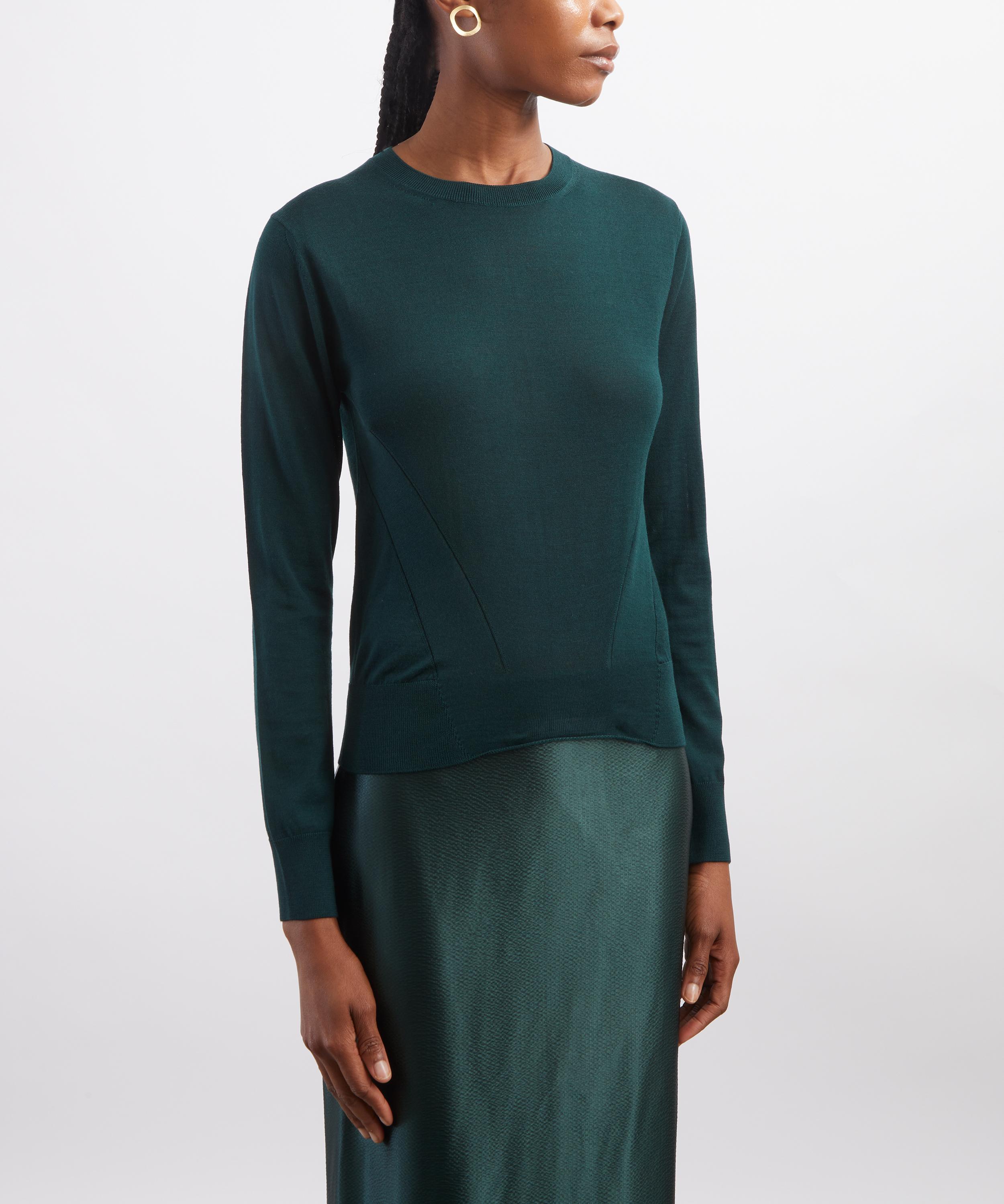 FFORME - Mitchell Evergreen Merino Wool Jumper image number 2