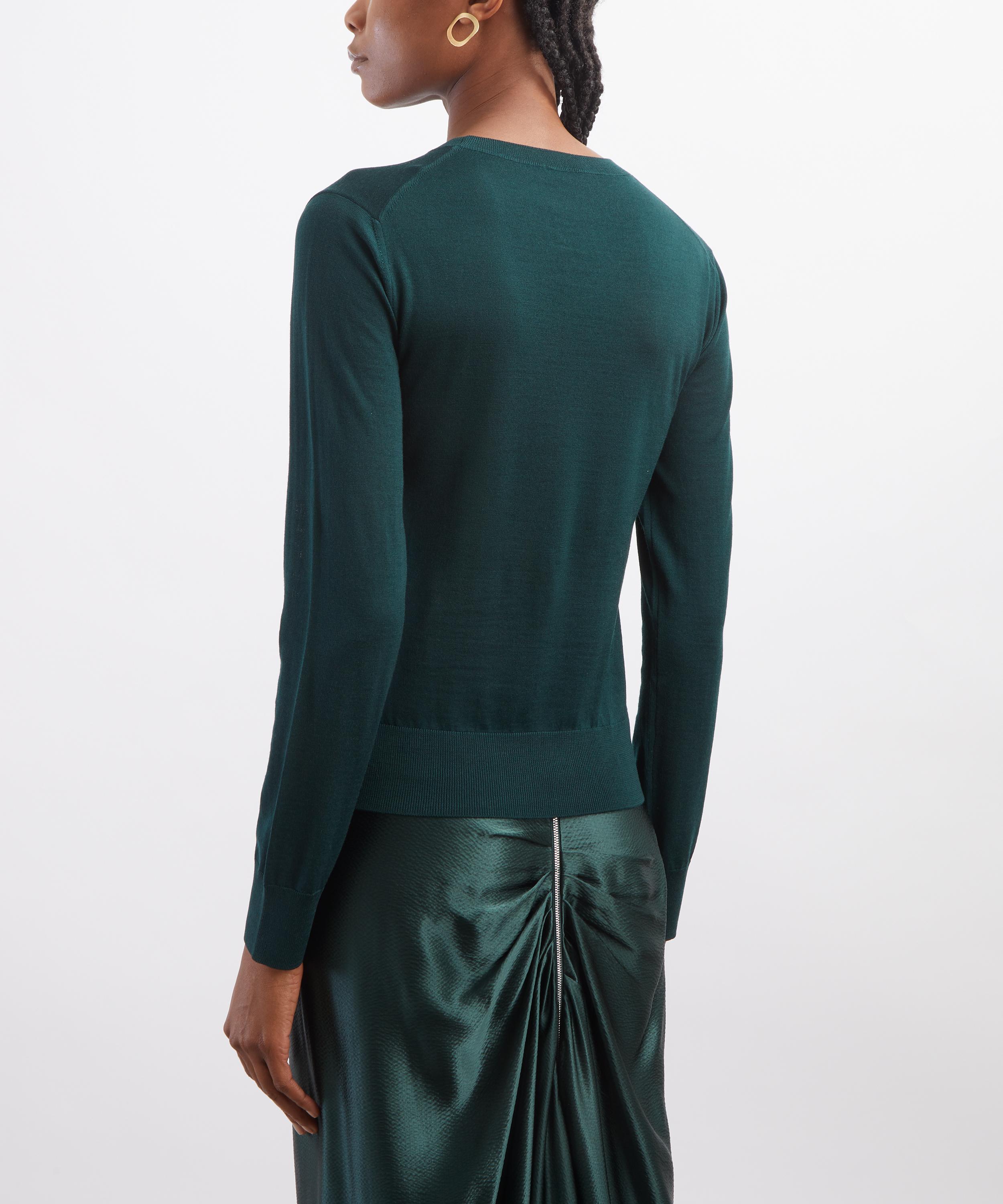 FFORME - Mitchell Evergreen Merino Wool Jumper image number 3