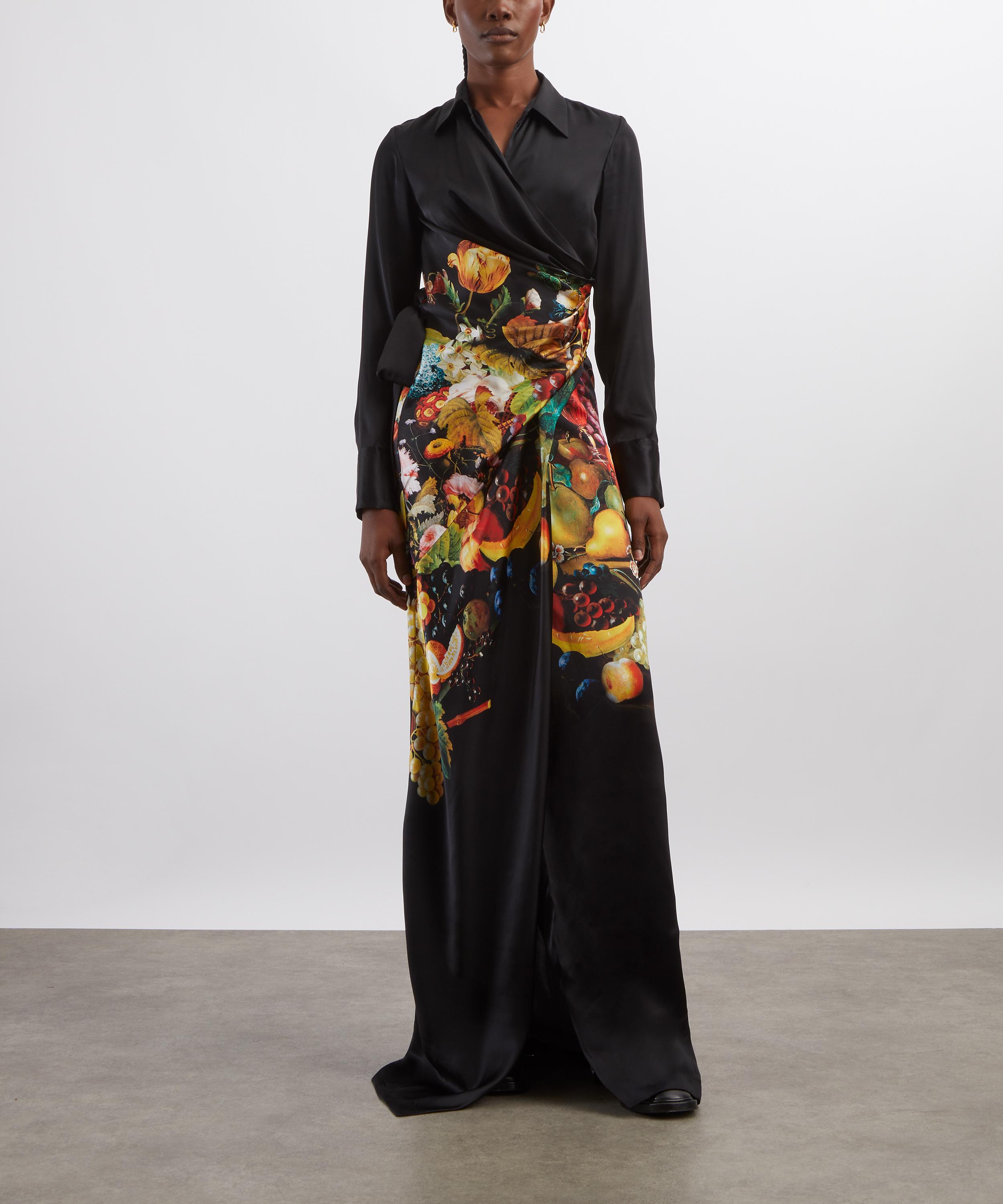 Dries Van Noten - Dadea Silk Printed Maxi Dress image number 1