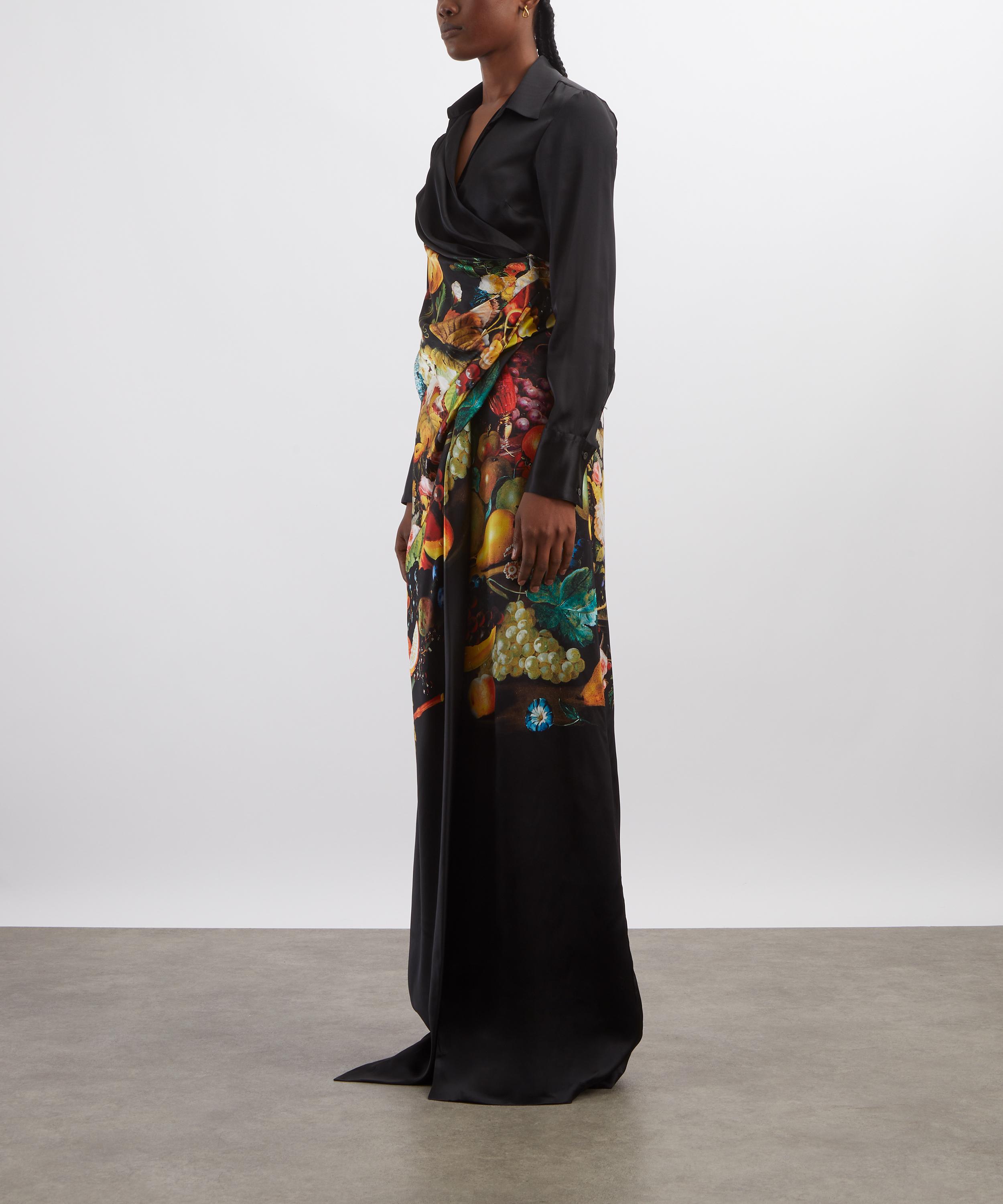 Dries Van Noten - Dadea Silk Printed Maxi Dress image number 2