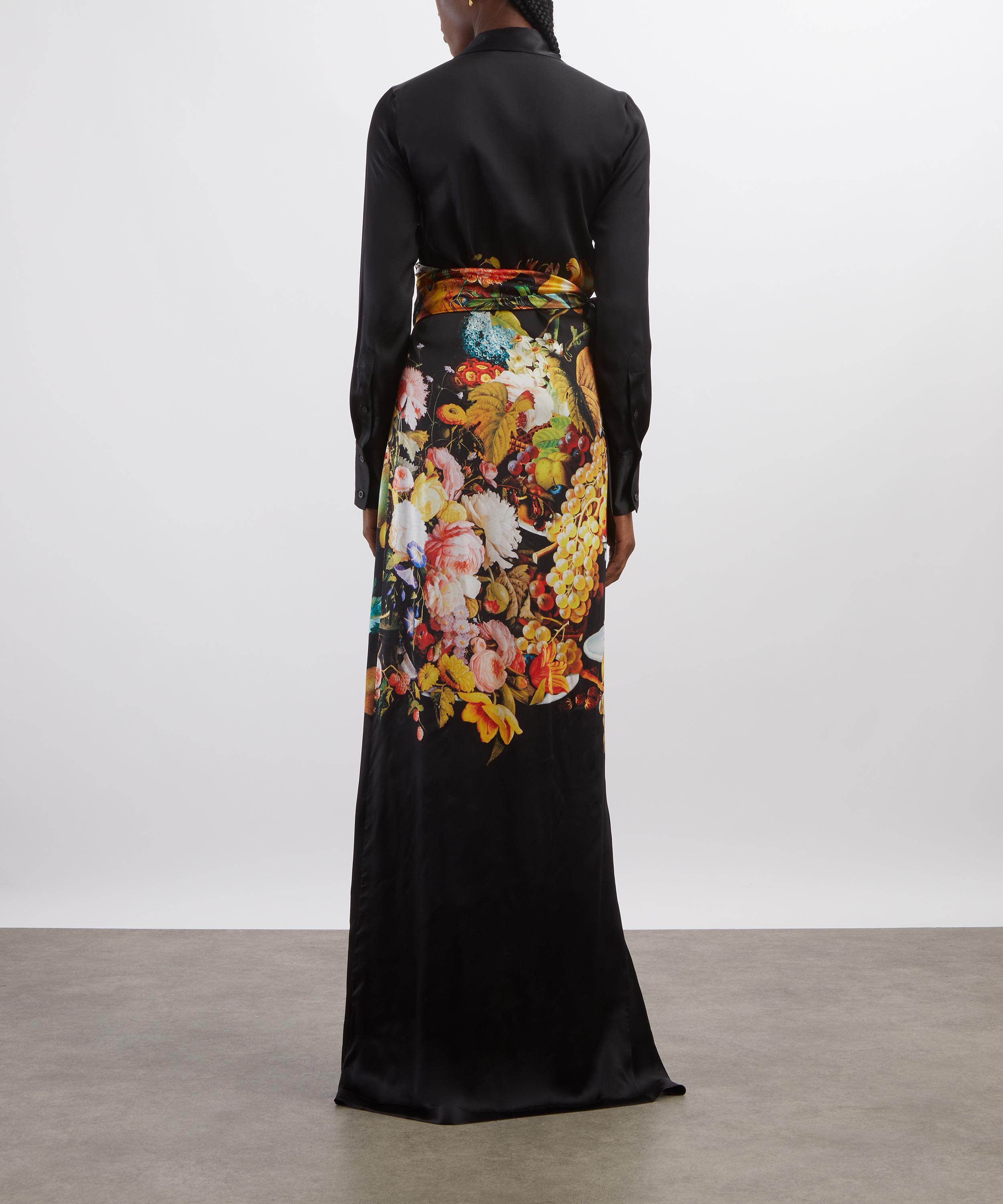 Dries Van Noten - Dadea Silk Printed Maxi Dress image number 3
