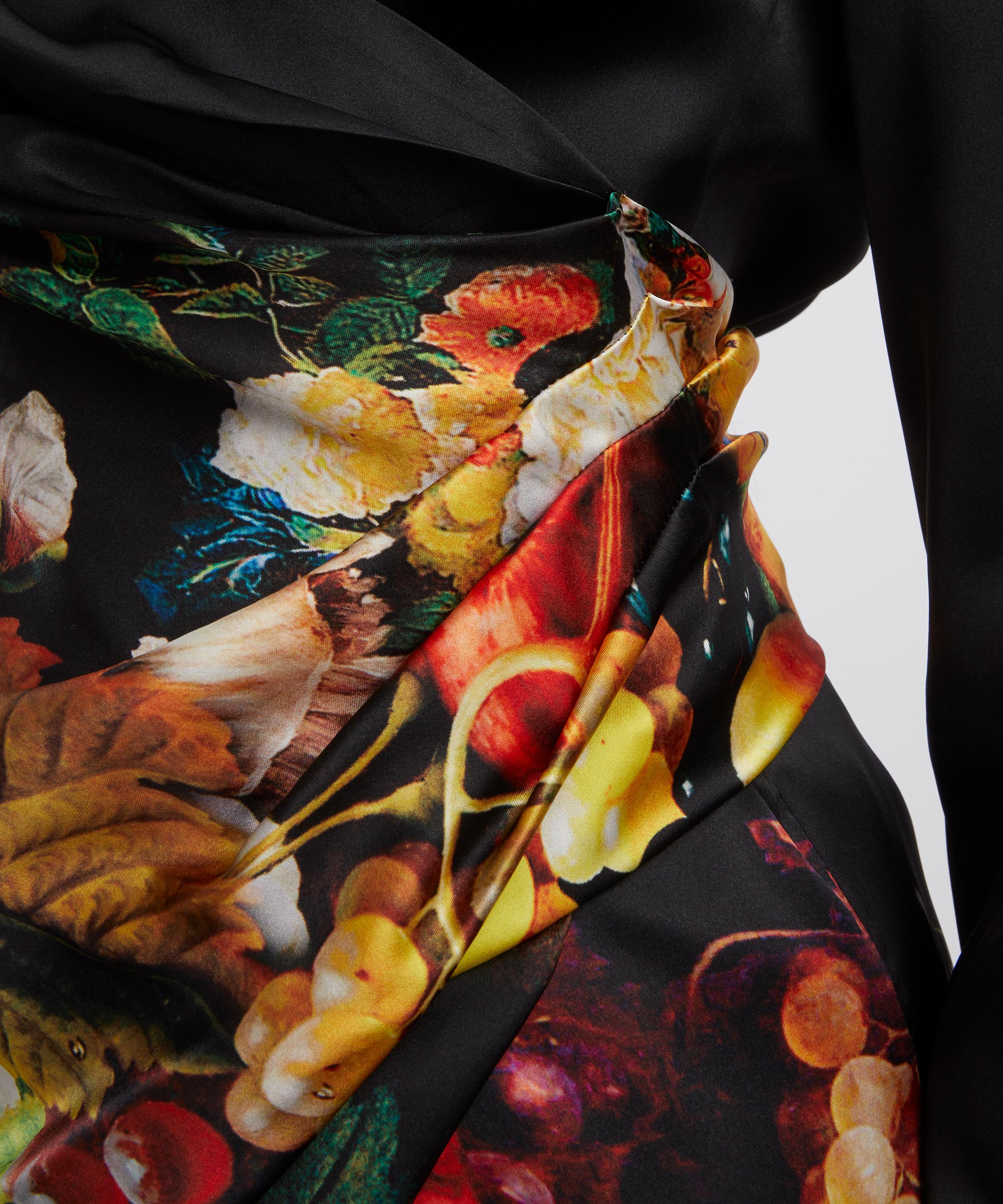 Dries Van Noten - Dadea Silk Printed Maxi Dress image number 4