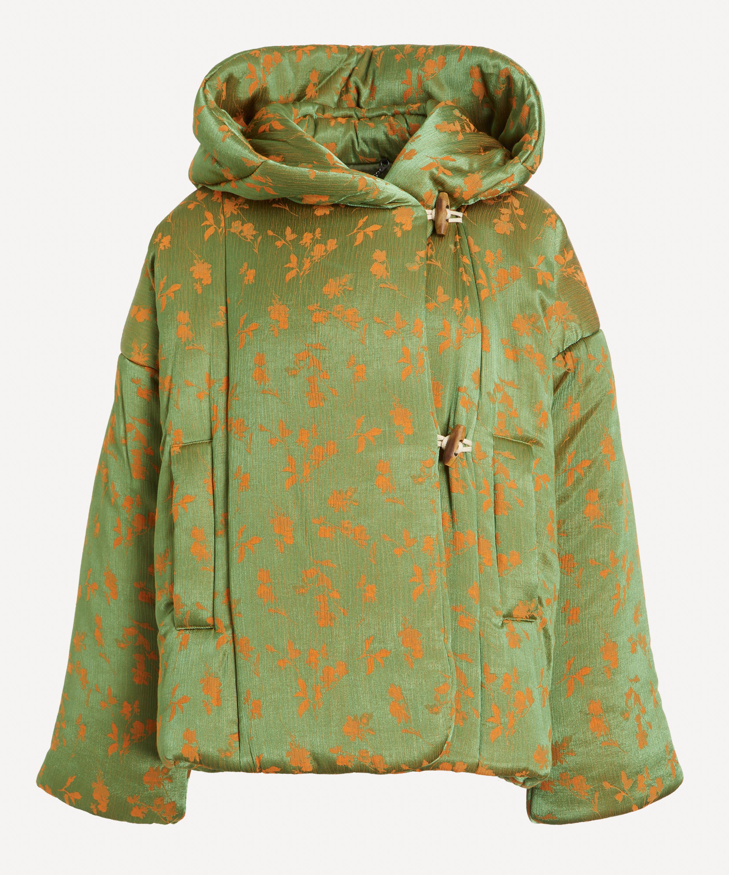 Dries Van Noten - Floral Jacquard Puffer Jacket image number 0