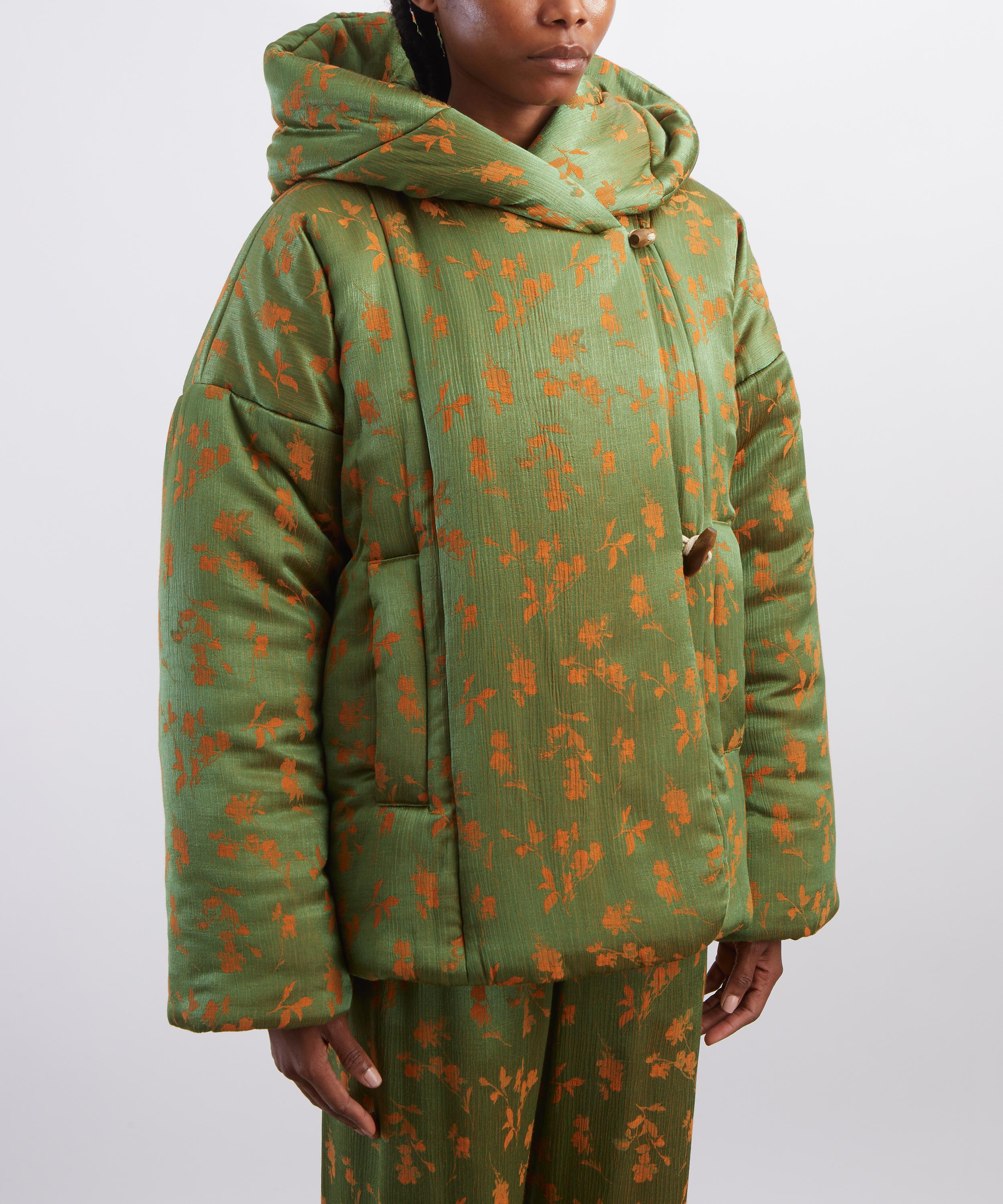 Dries Van Noten - Floral Jacquard Puffer Jacket image number 2