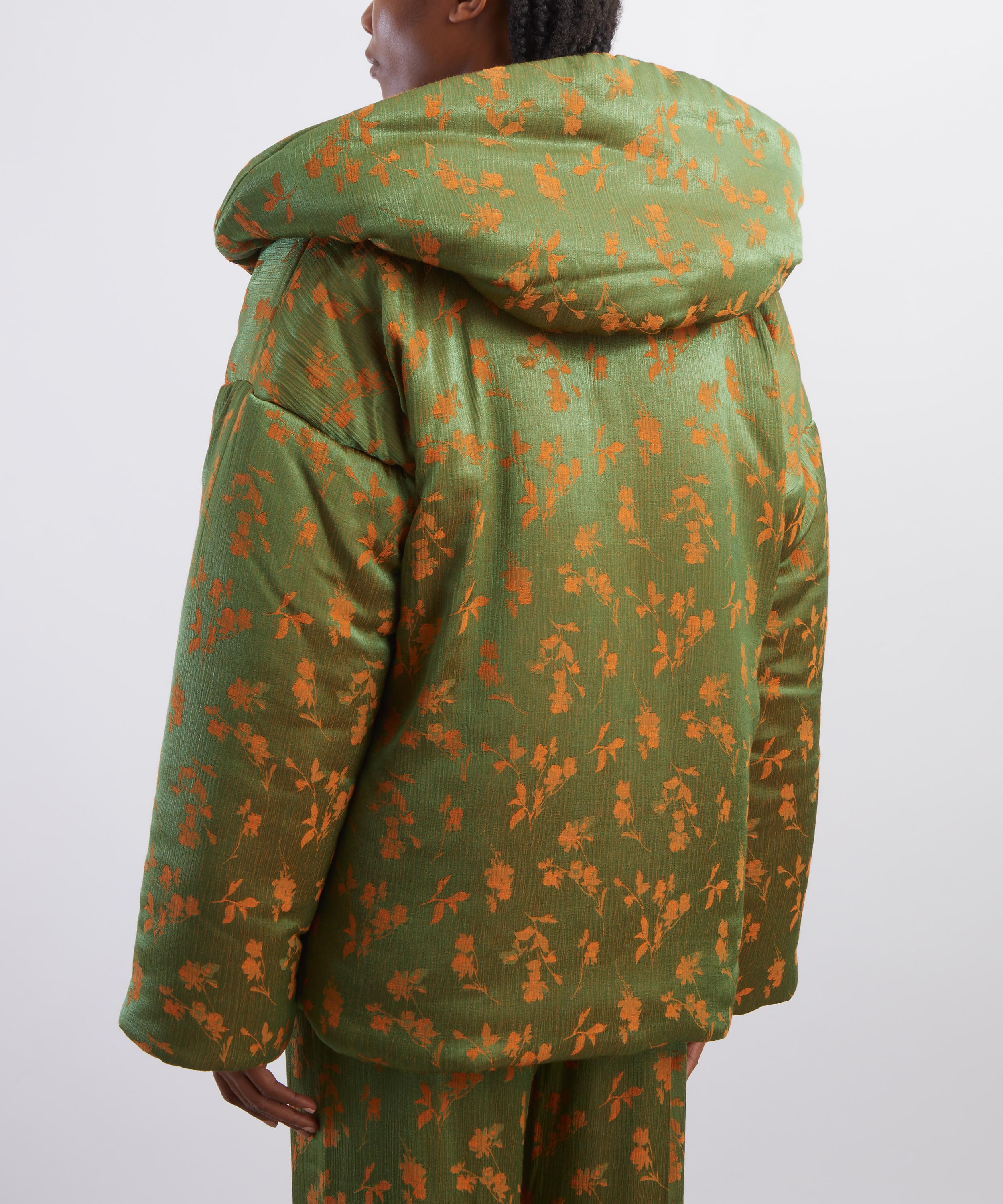 Dries Van Noten - Floral Jacquard Puffer Jacket image number 3