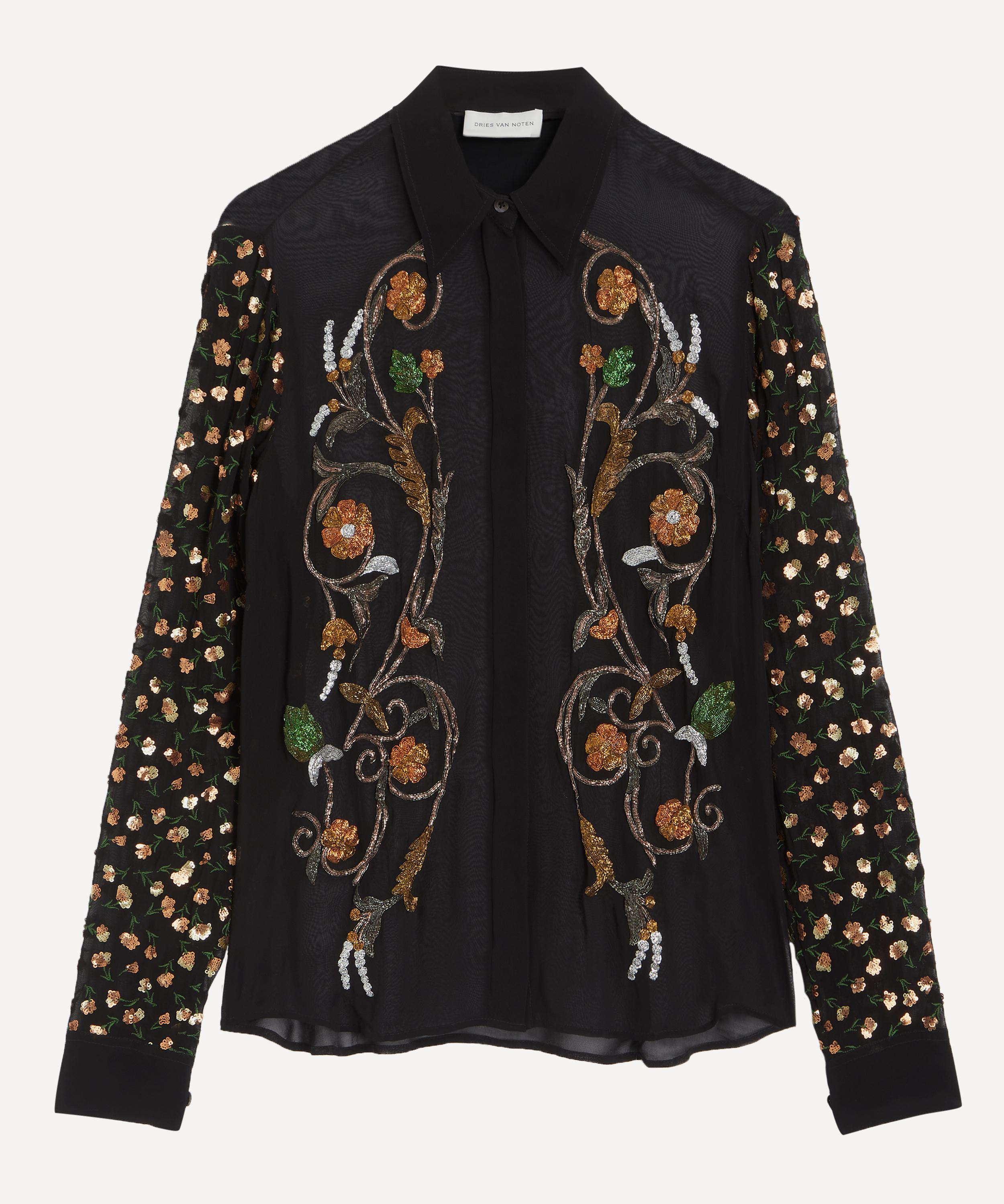 Dries Van Noten - Chowy Embellished Sheer Blouse