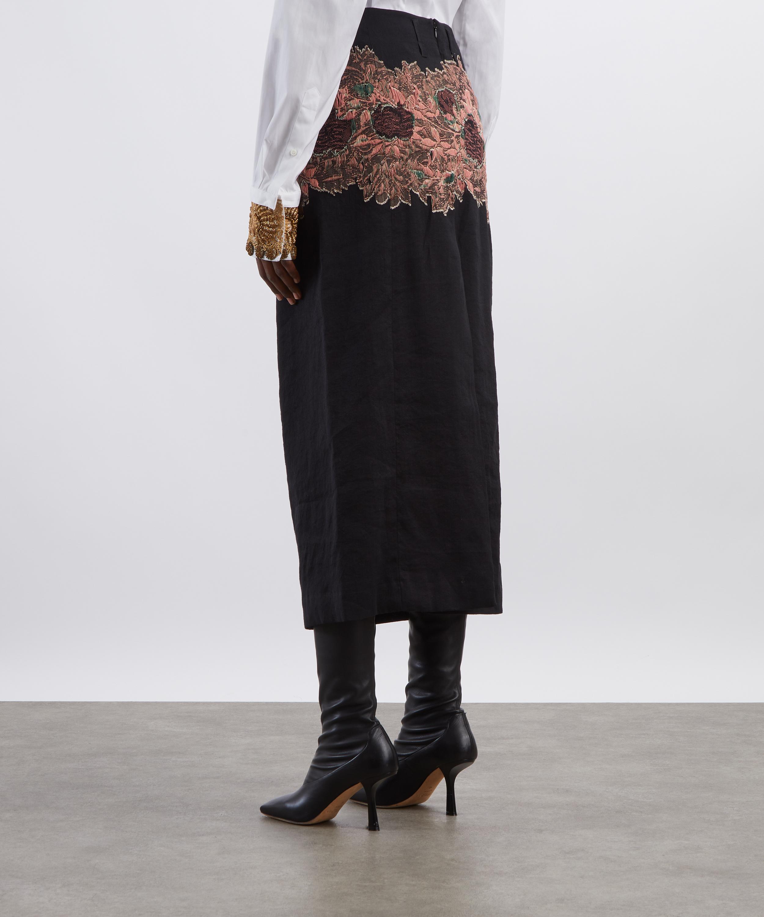 Dries Van Noten - Long Floral-Embroidered Skirt image number 3