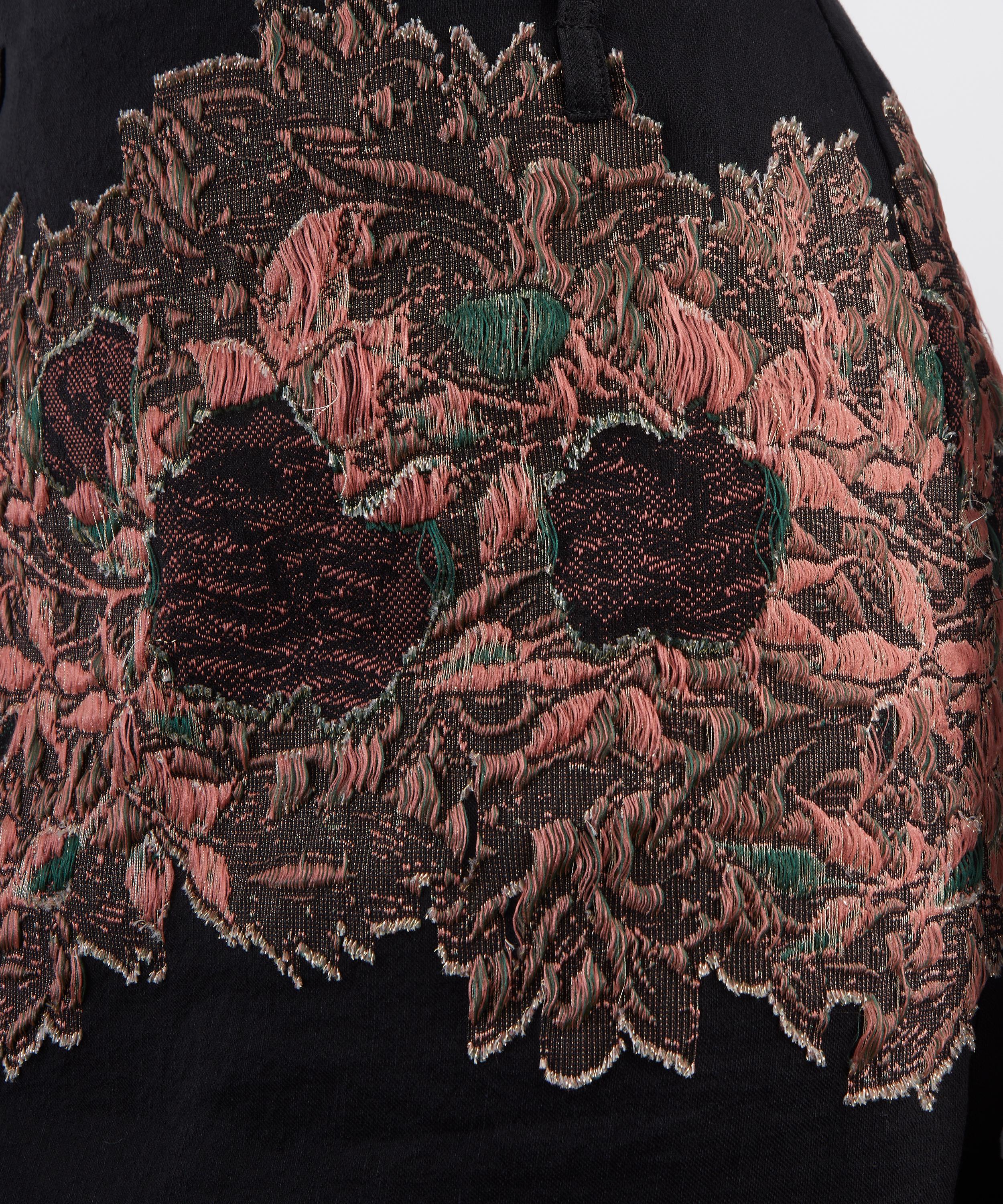 Dries Van Noten - Long Floral-Embroidered Skirt image number 4